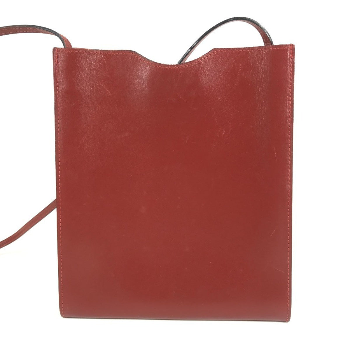 Hermes Brown Leather Pochette Shoulder Bag (Pre-Owned)