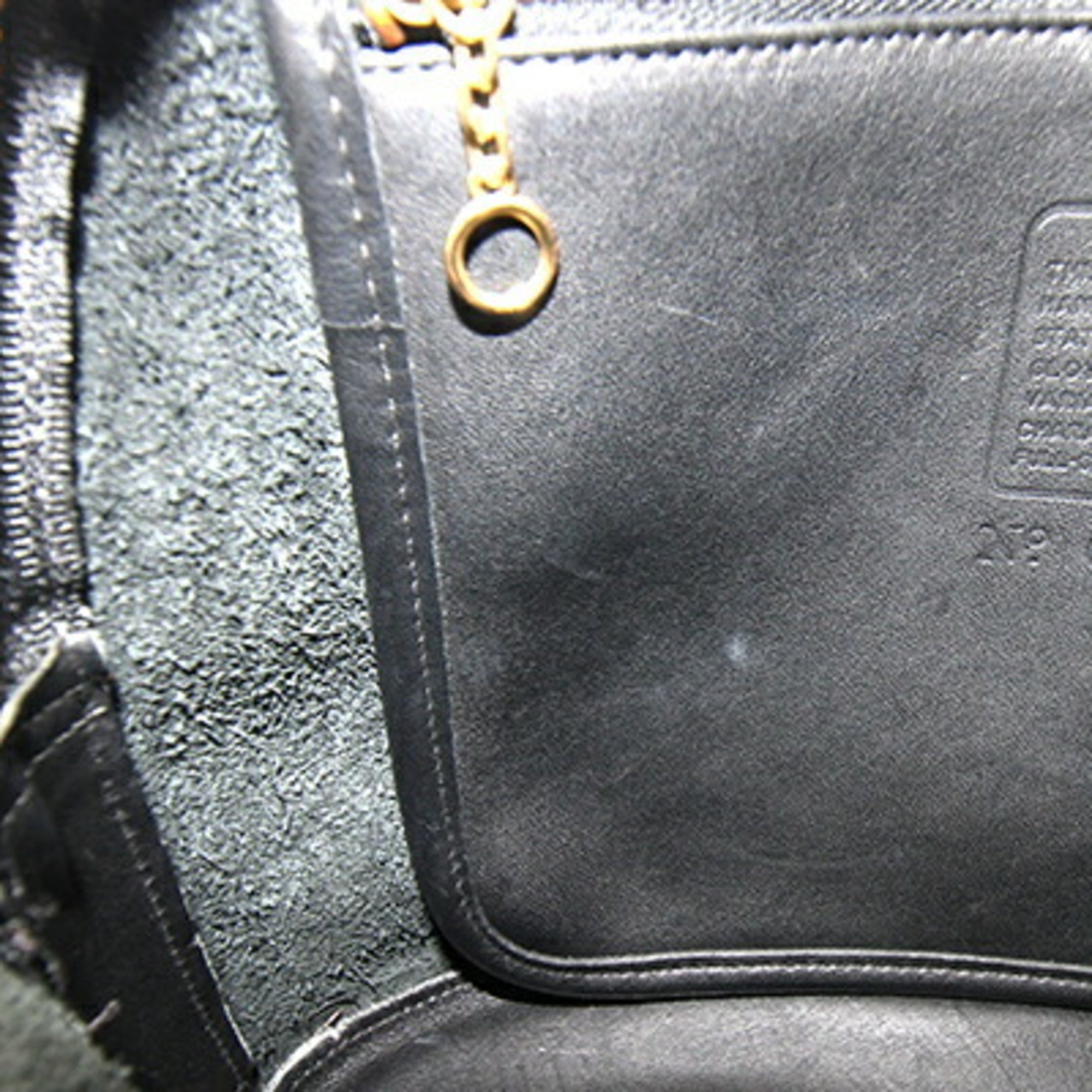 Coach Black Leather Handbag (Pre-Owned)