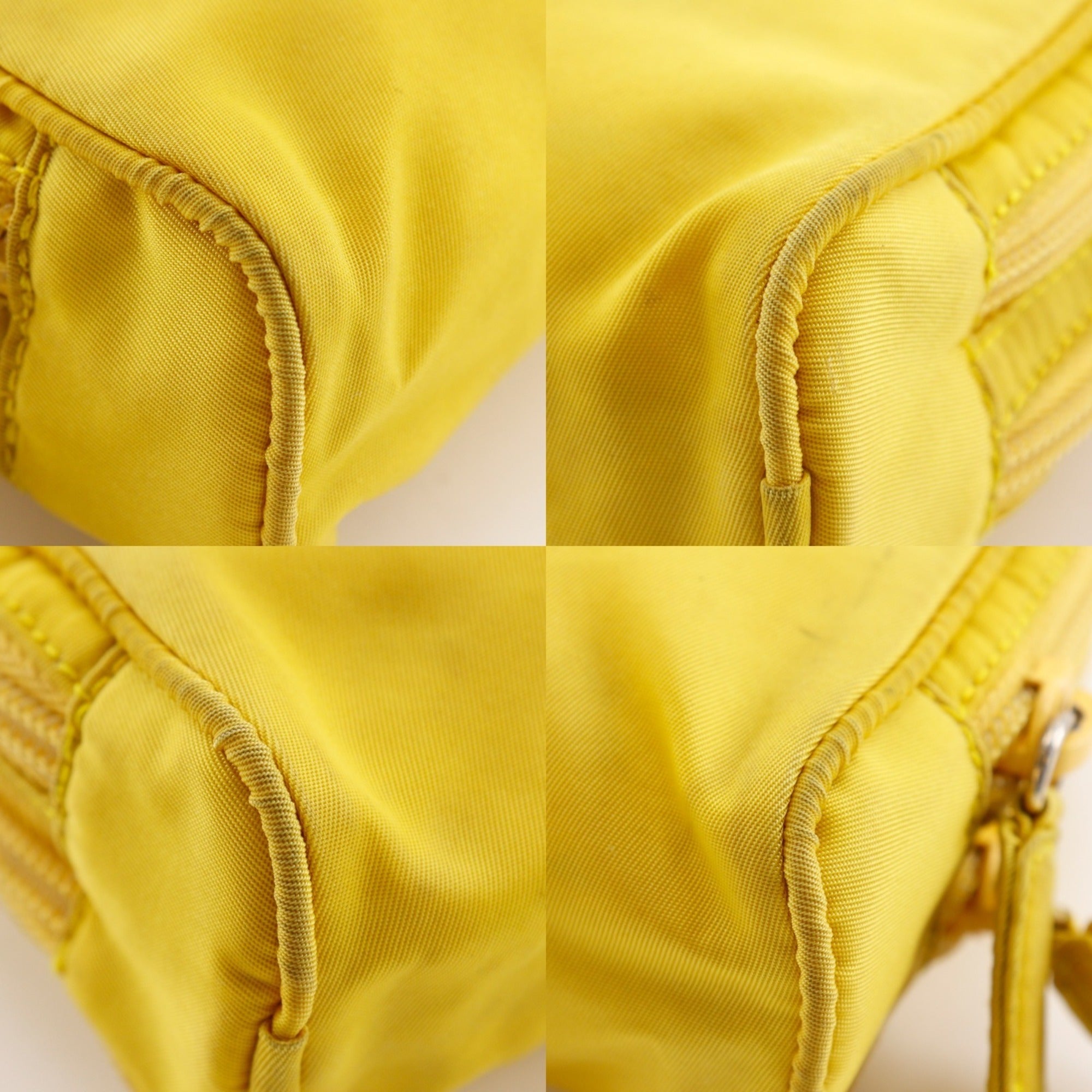 Prada Yellow Nylon Pouch (Pre-Owned)