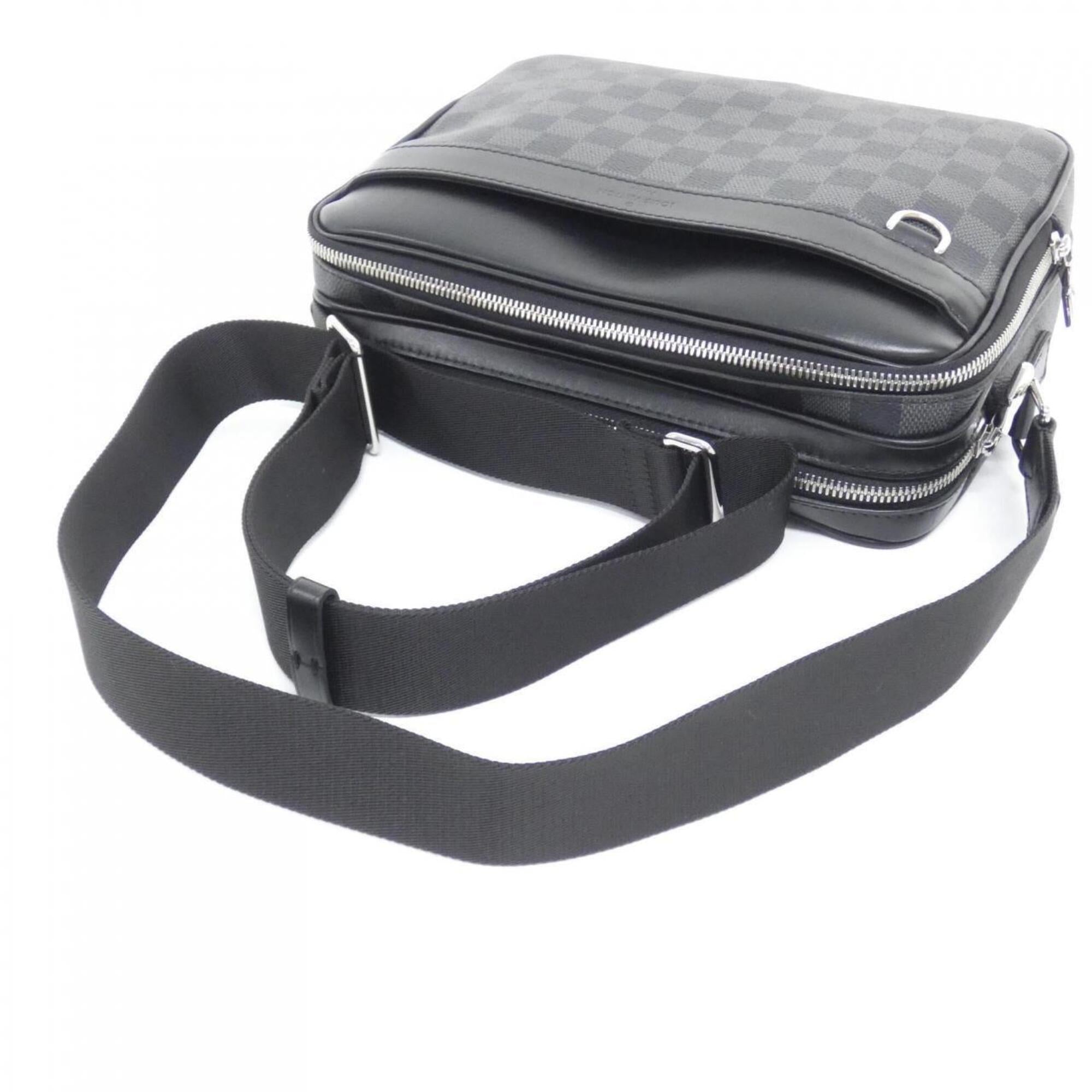 Louis Vuitton Graphite Coated Canvas Shoulder Bag (Pre-Owned)