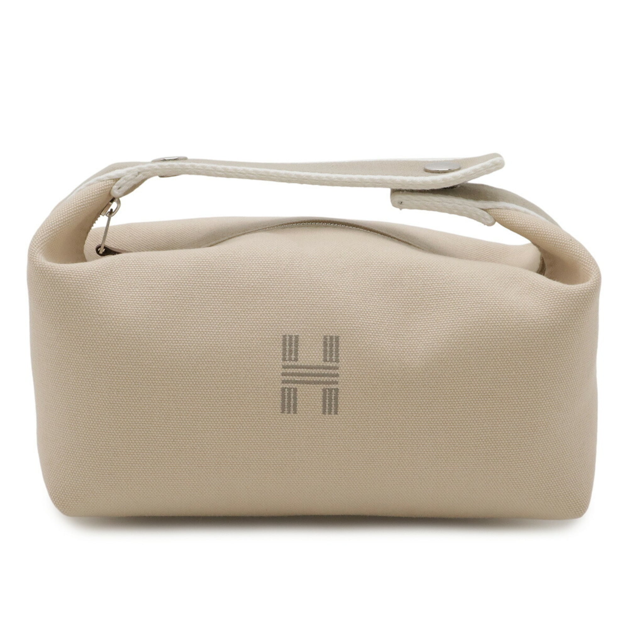 Hermes Natural Canvas Handbag (Pre-Owned)