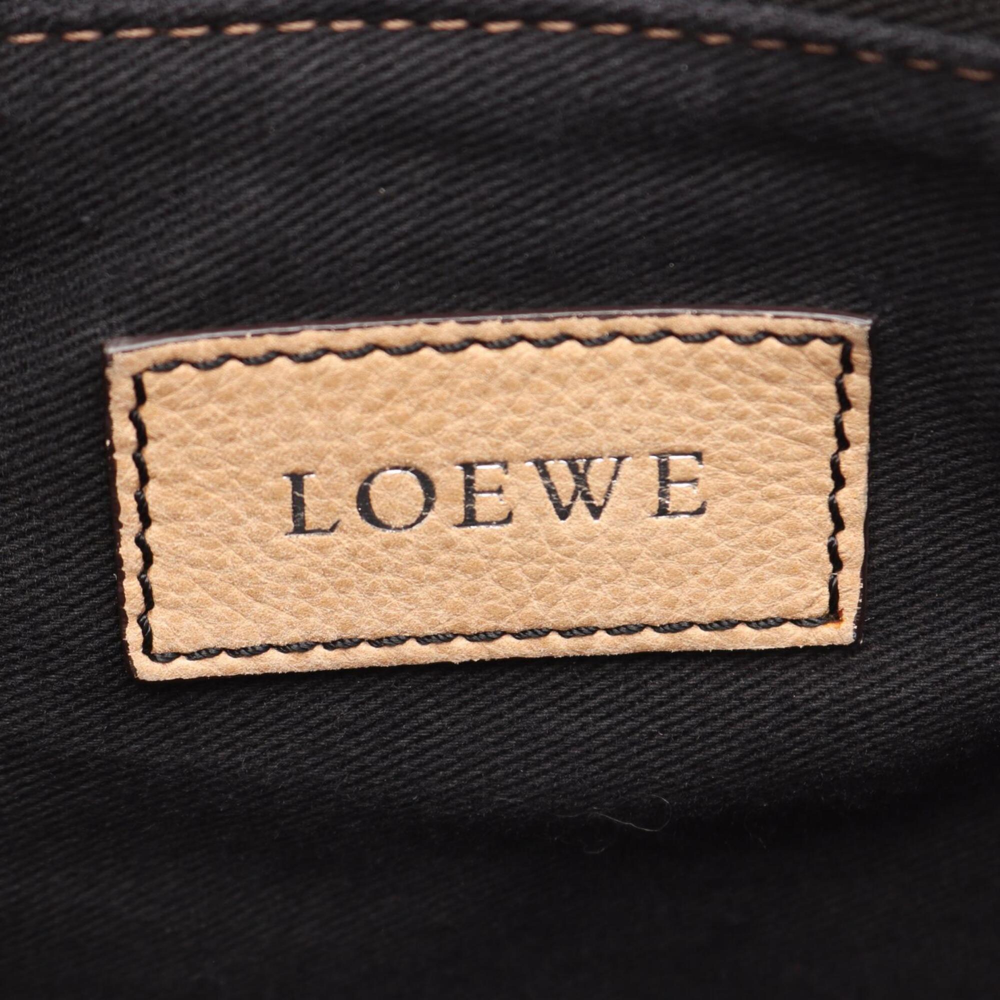 Loewe Beige Leather Handbag Tote Bag (Pre-Owned)