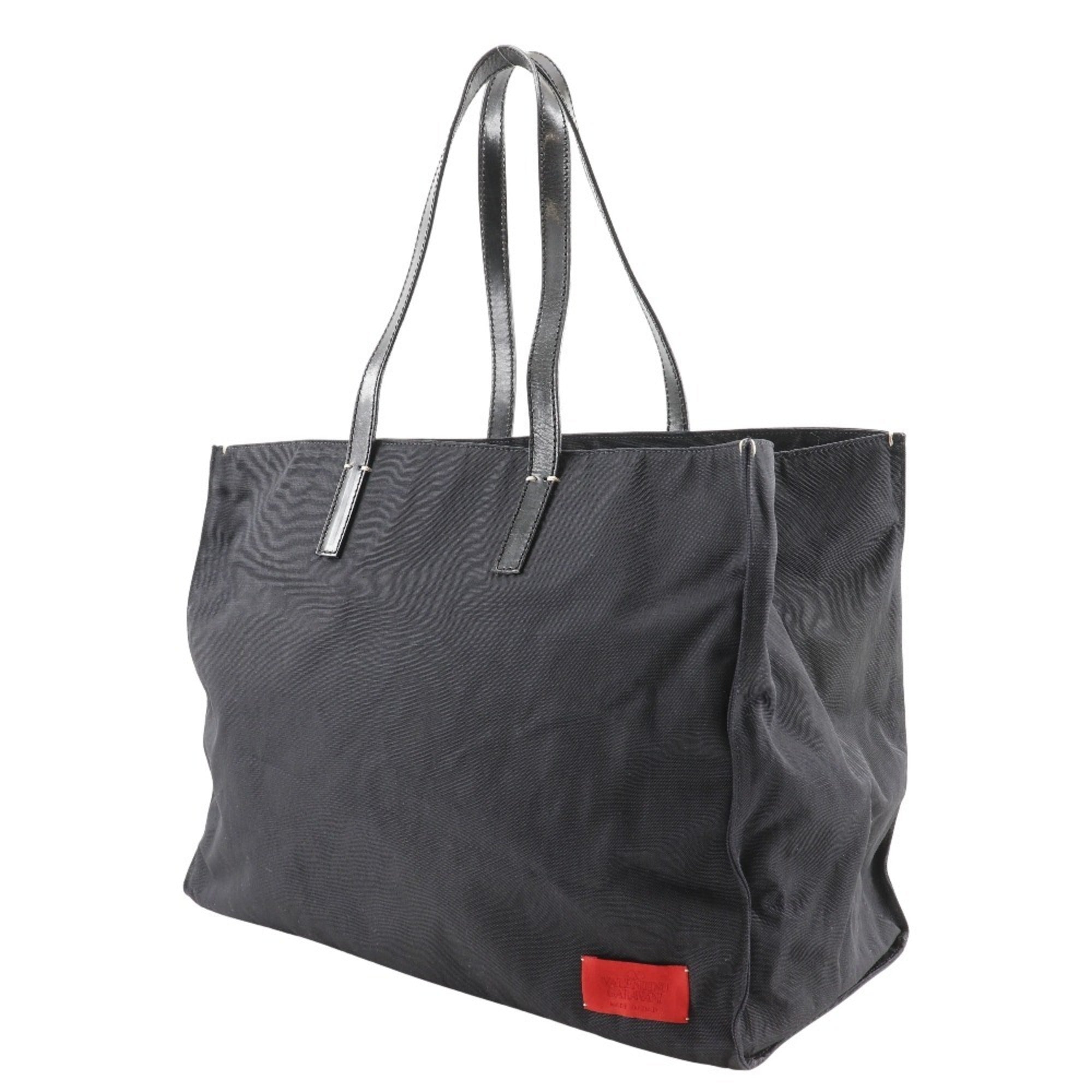 Valentino Black Nylon Canvas Tote Bag (Pre-Owned)