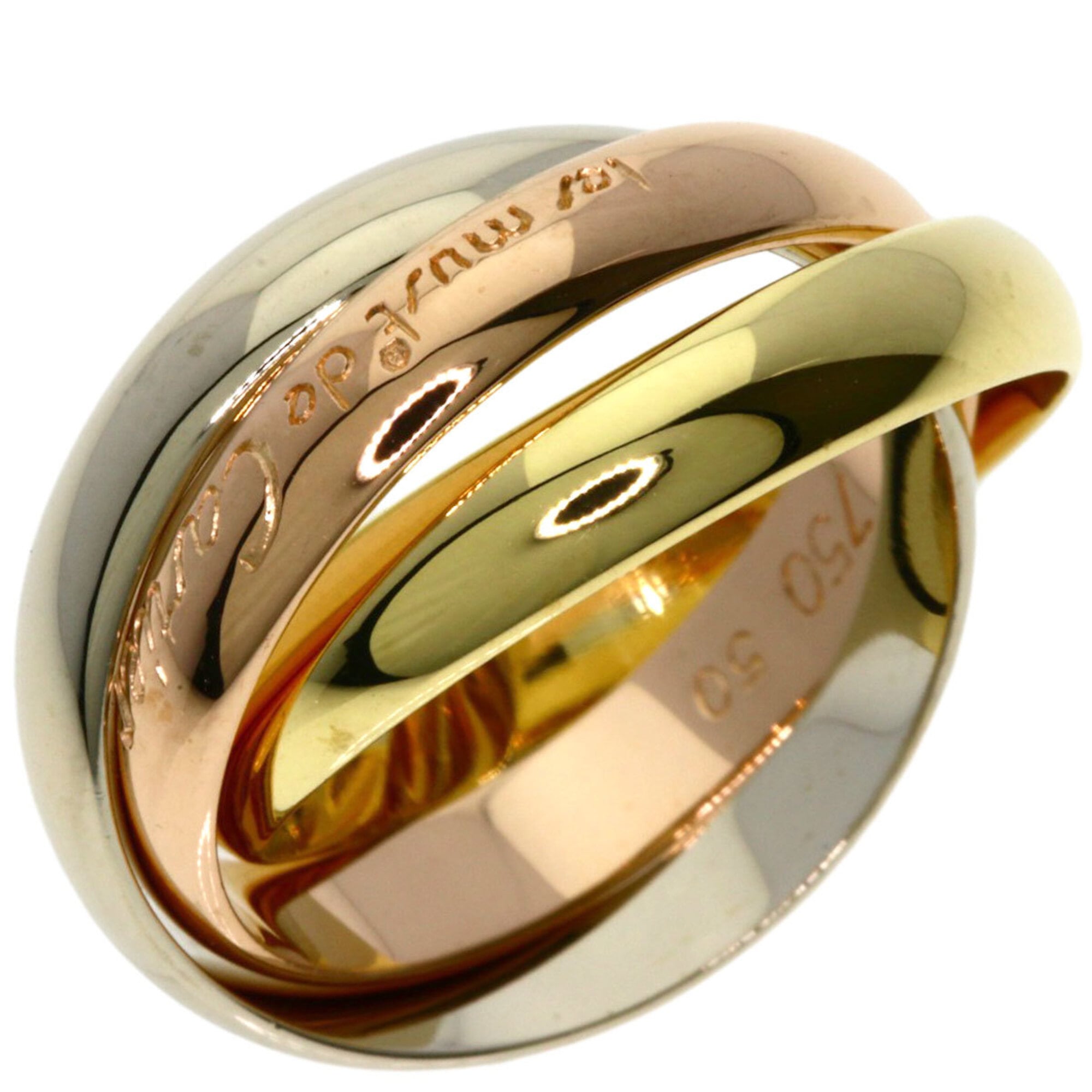 Cartier Yellow Gold (18K) Pink Gold (18K) White Gold (18K) Band Ring (Pre-Owned)