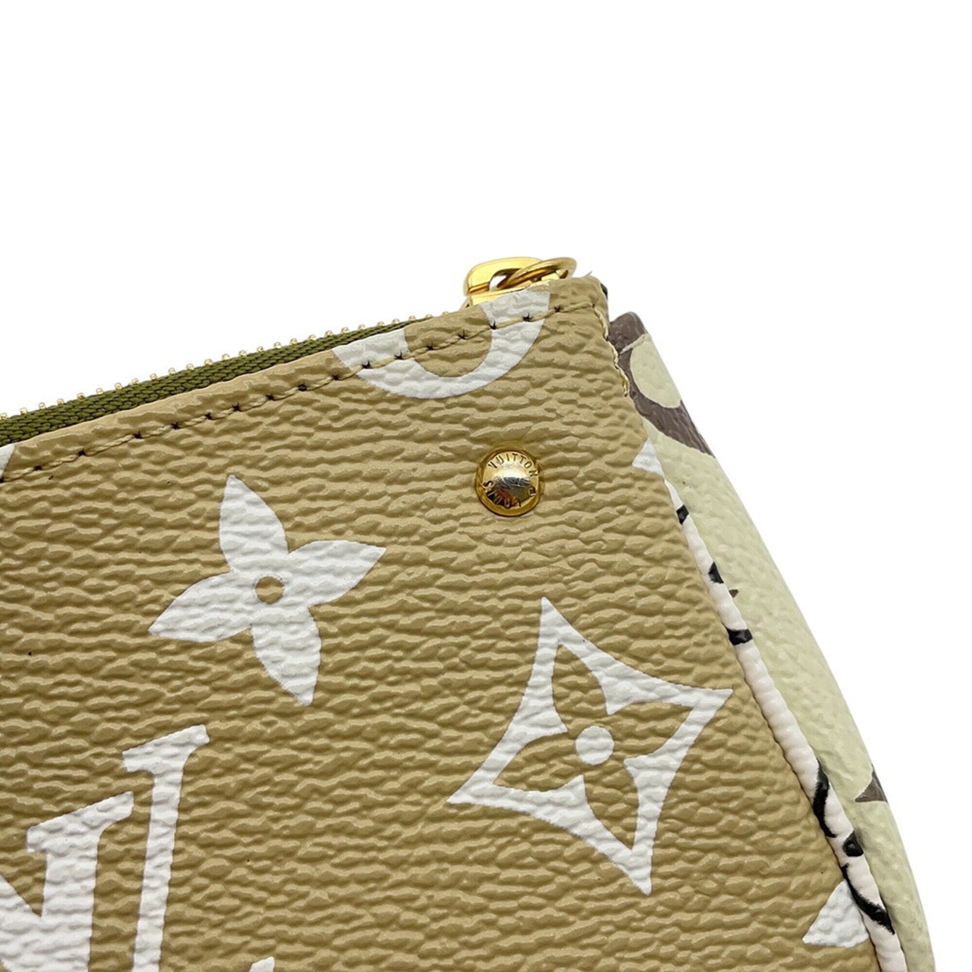 Louis Vuitton Monogram Beige Khaki Pouch (Pre-Owned)