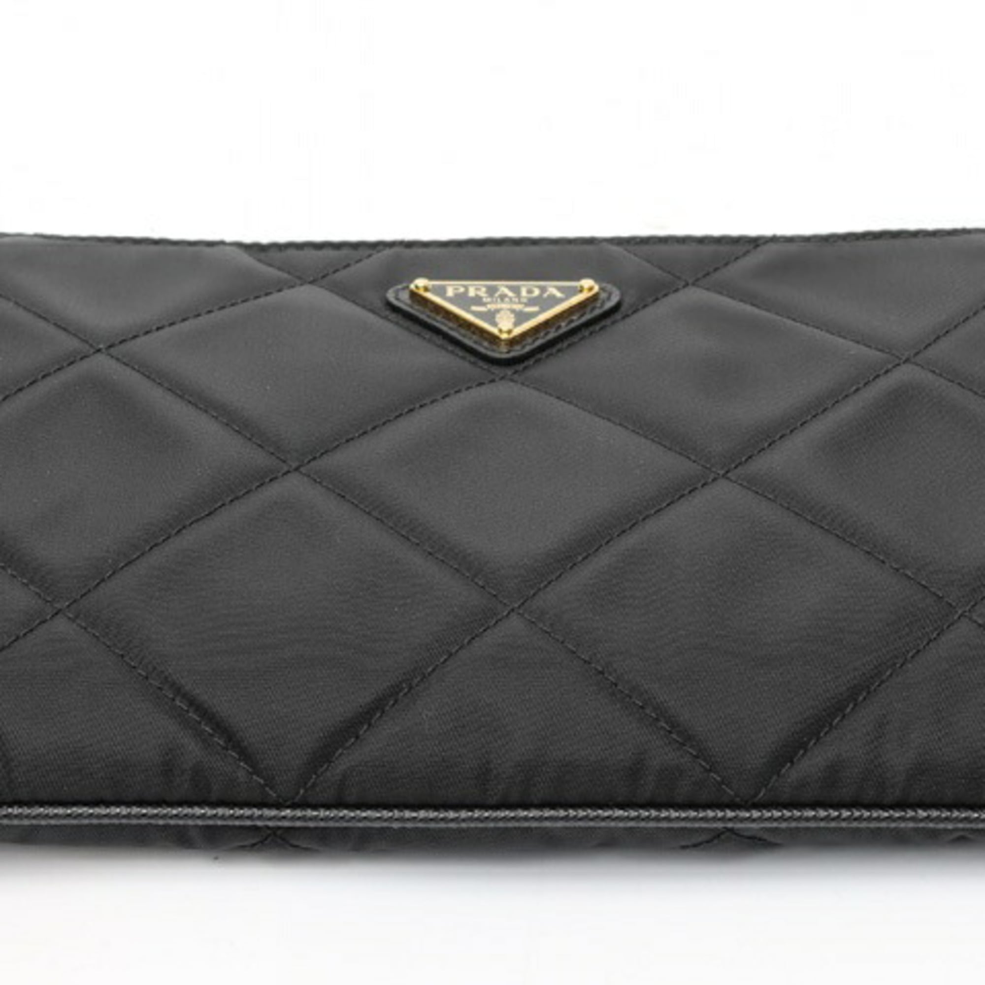 Prada Black Nylon Pouch Shoulder Bag (Pre-Owned)