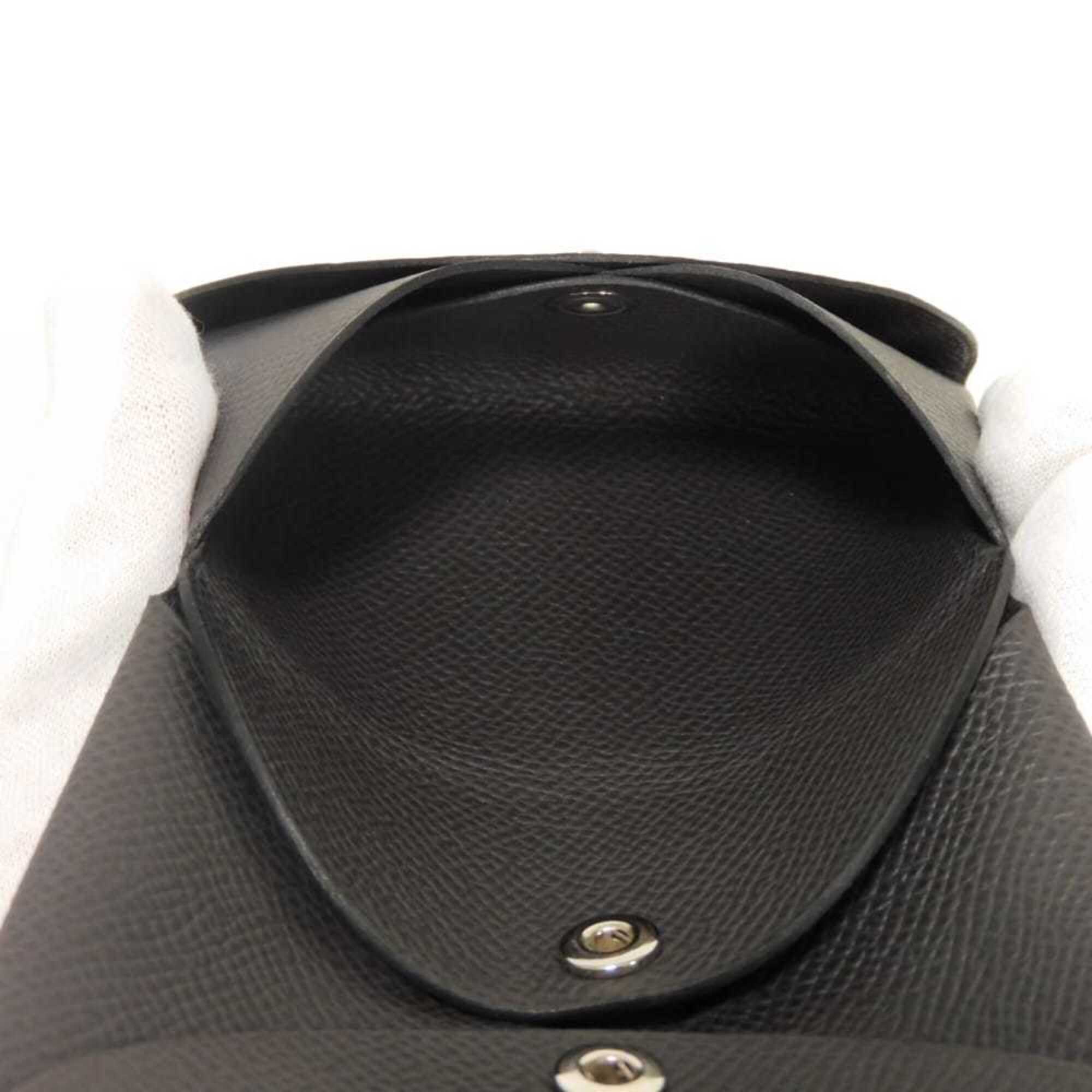 Hermes Dark Gray Graphite Epsom Leather Coin Purse/Coin Case (Pre-Owned)