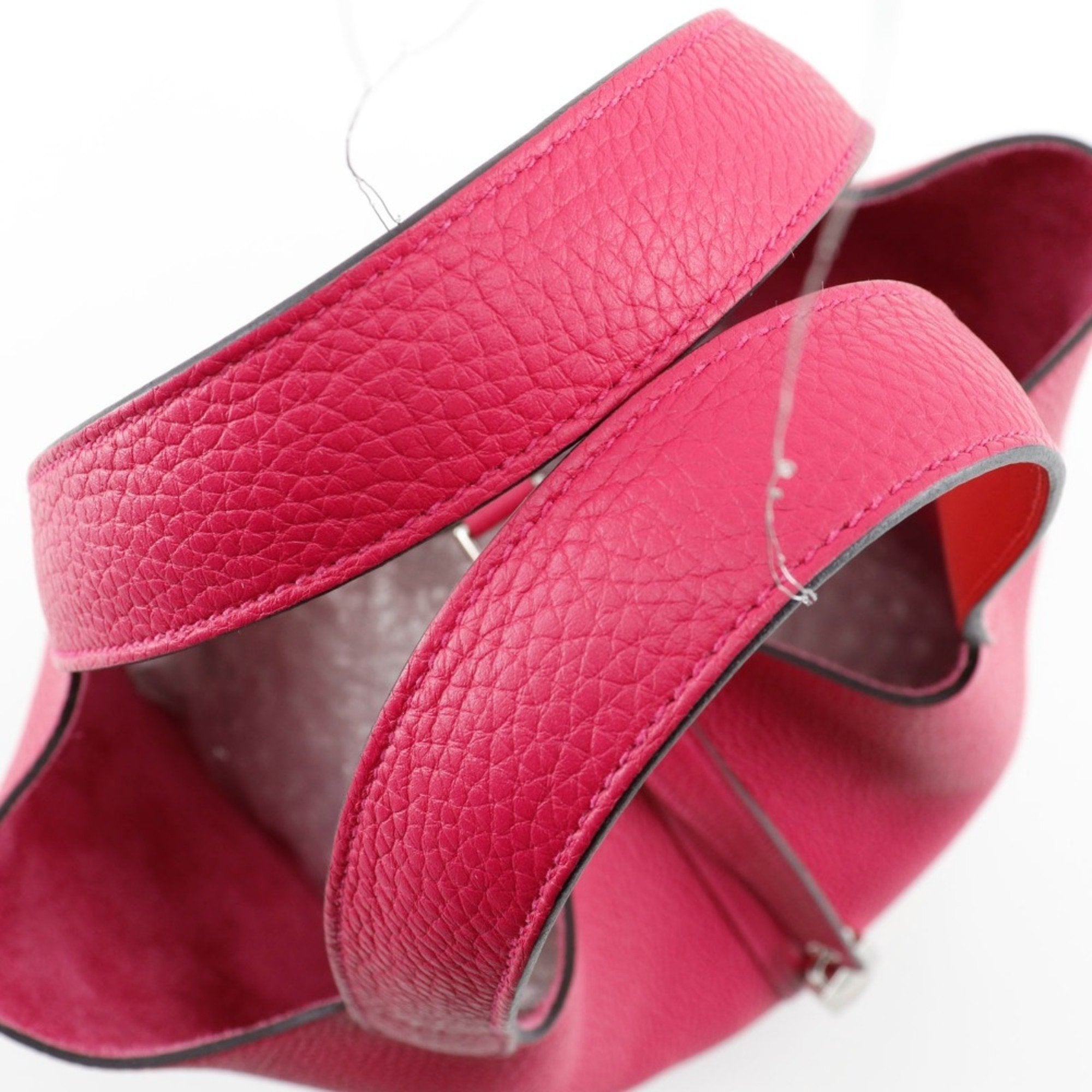 Hermes Pink Togo Leather Handbag (Pre-Owned)