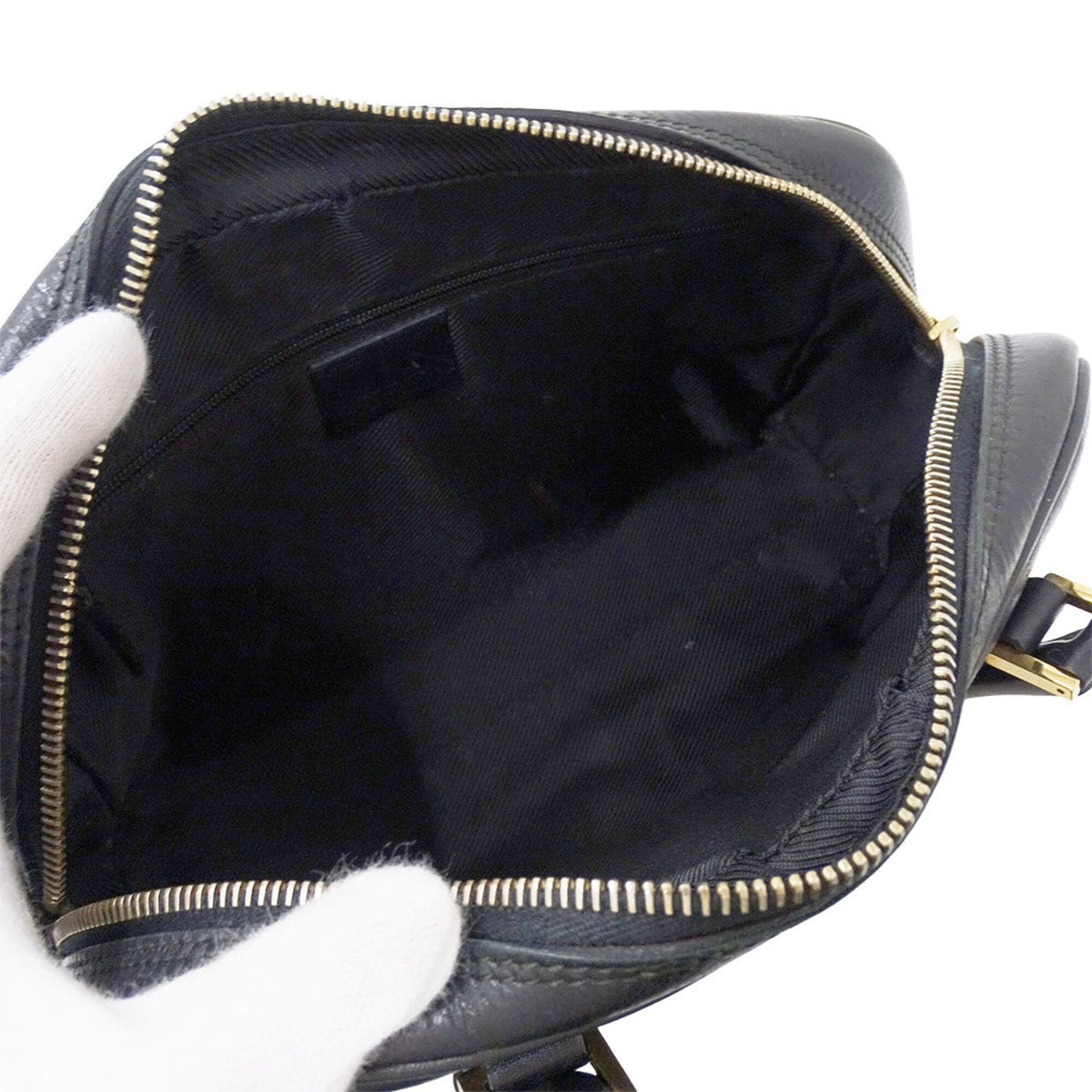 Gucci Black Leather Handbag (Pre-Owned)