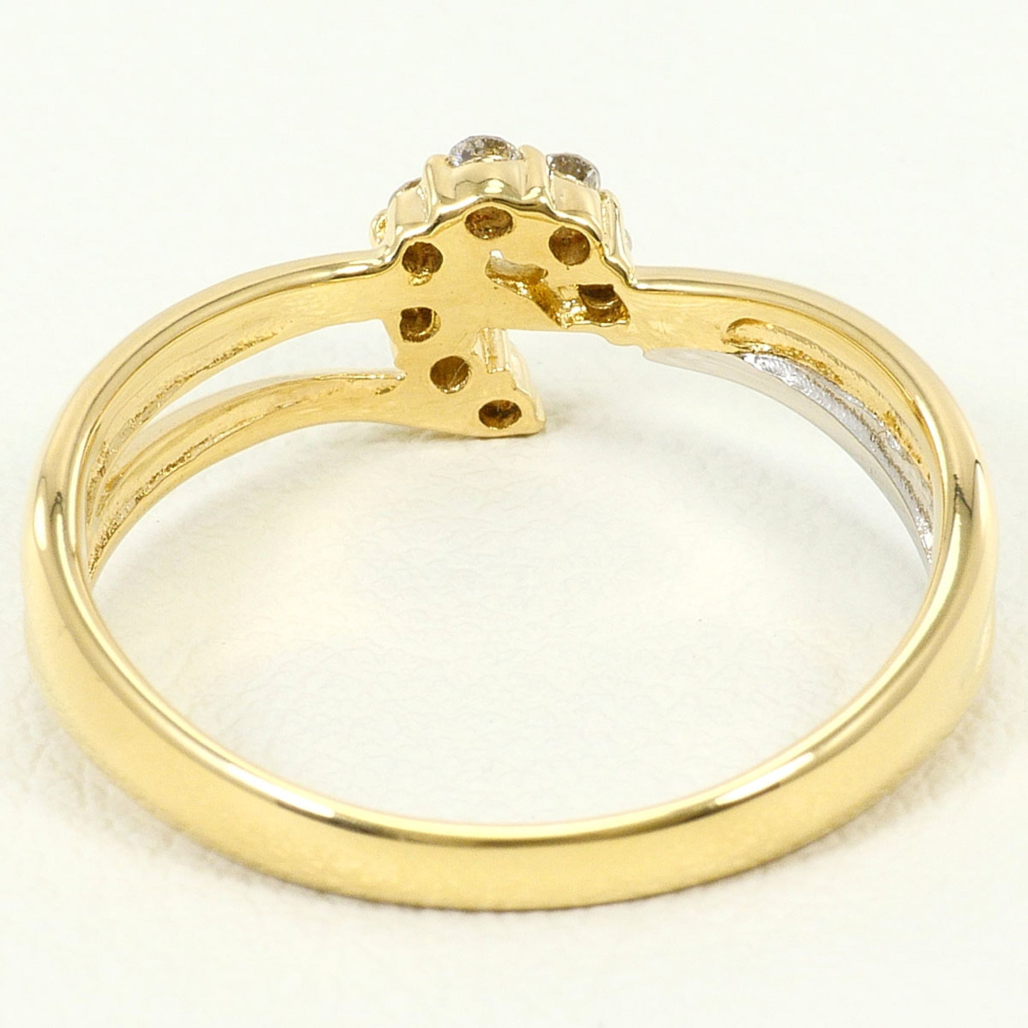Unbranded Platinum Yellow Gold Yellow Gold (18K) Platinum 900 Band Ring (Pre-Owned)
