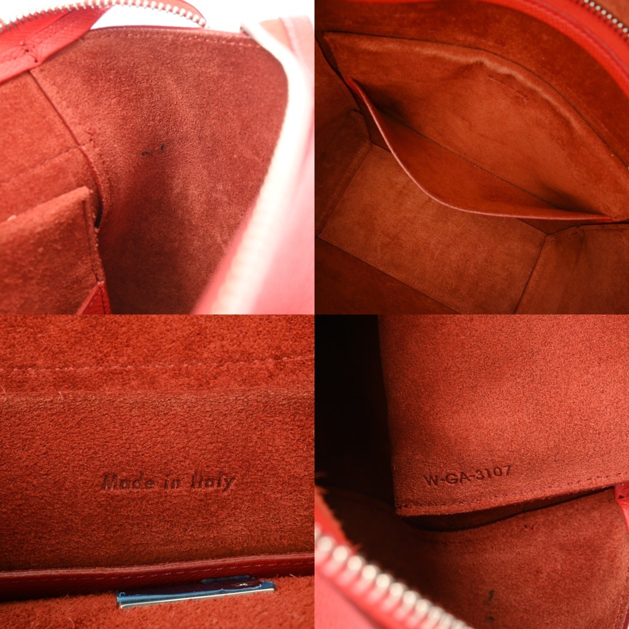 Celine Red Color Leather Handbag (Pre-Owned)