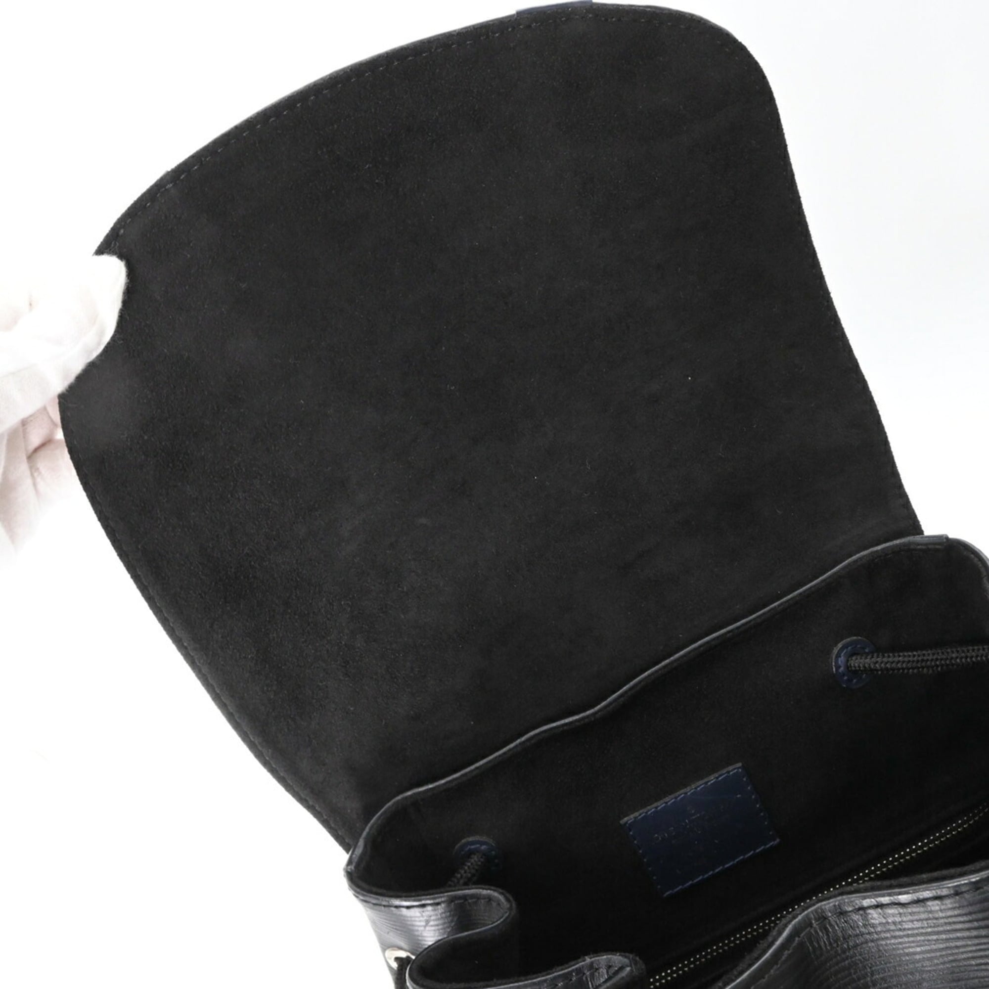 Louis Vuitton Black Blue Gray Monogram Eclipse Monogram Eclipse Epi Leather Backpack (Pre-Owned)