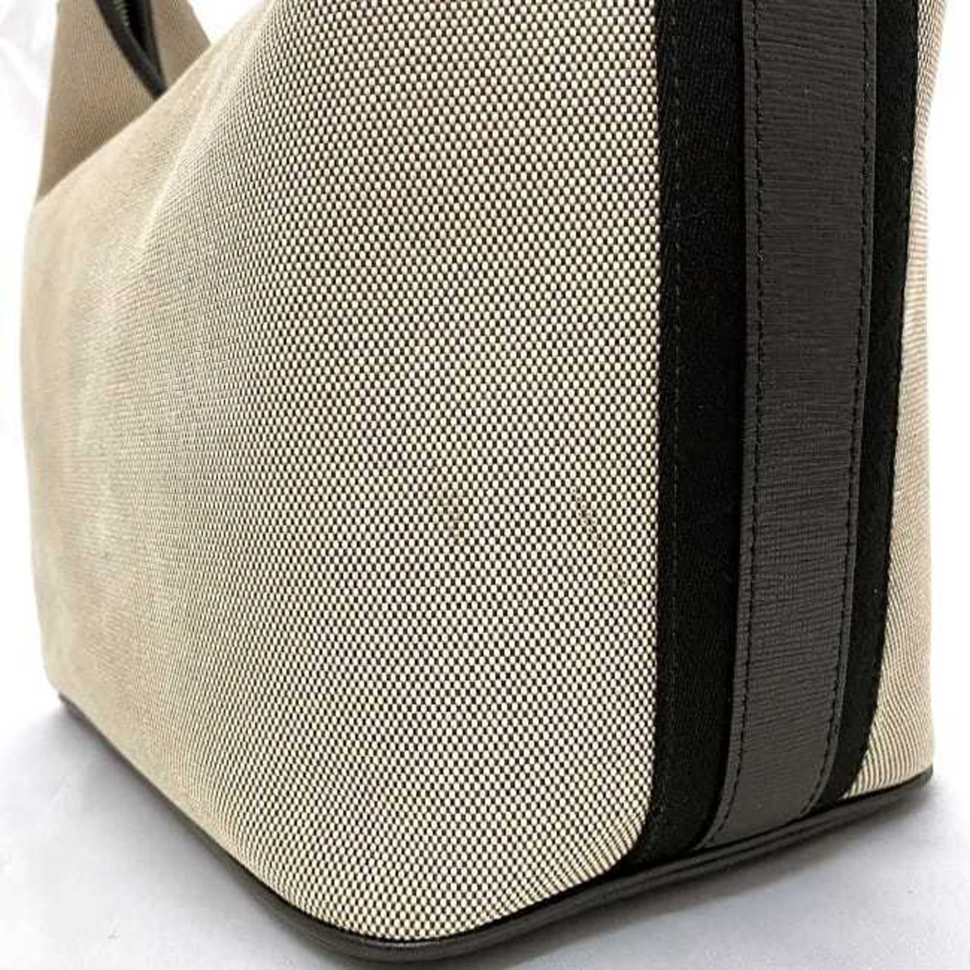 Burberry Black Canvas Shoulder Bag (Pre-Owned)