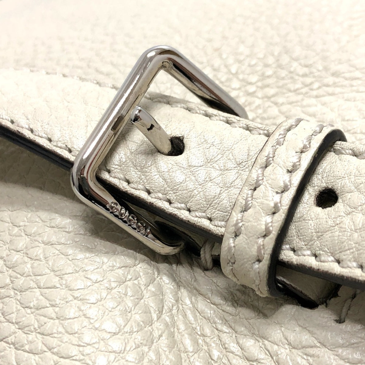 Gucci White Leather Backpack (Pre-Owned)