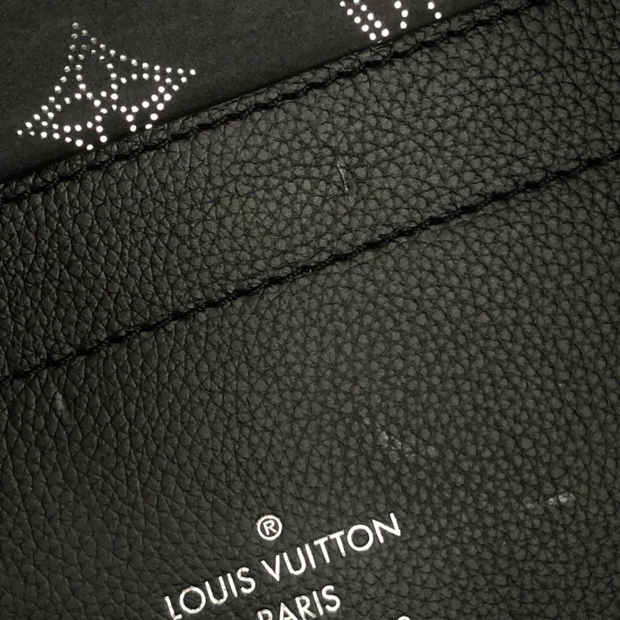 Louis Vuitton Black Leather Handbag (Pre-Owned)