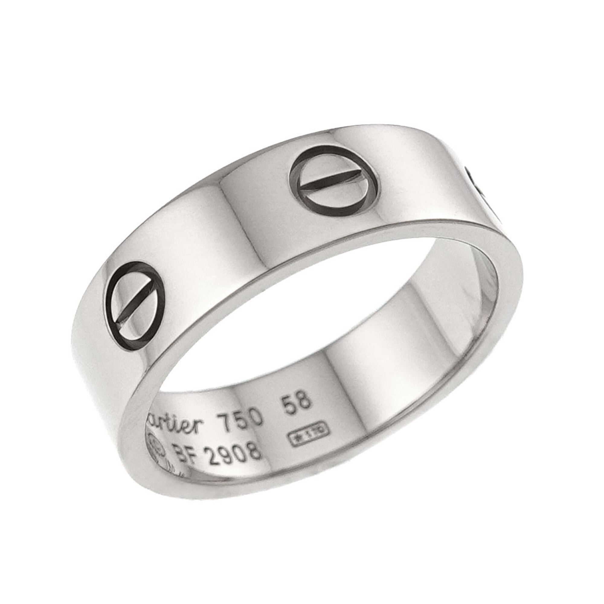 Cartier White Gold (18K) Band Ring (Pre-Owned)