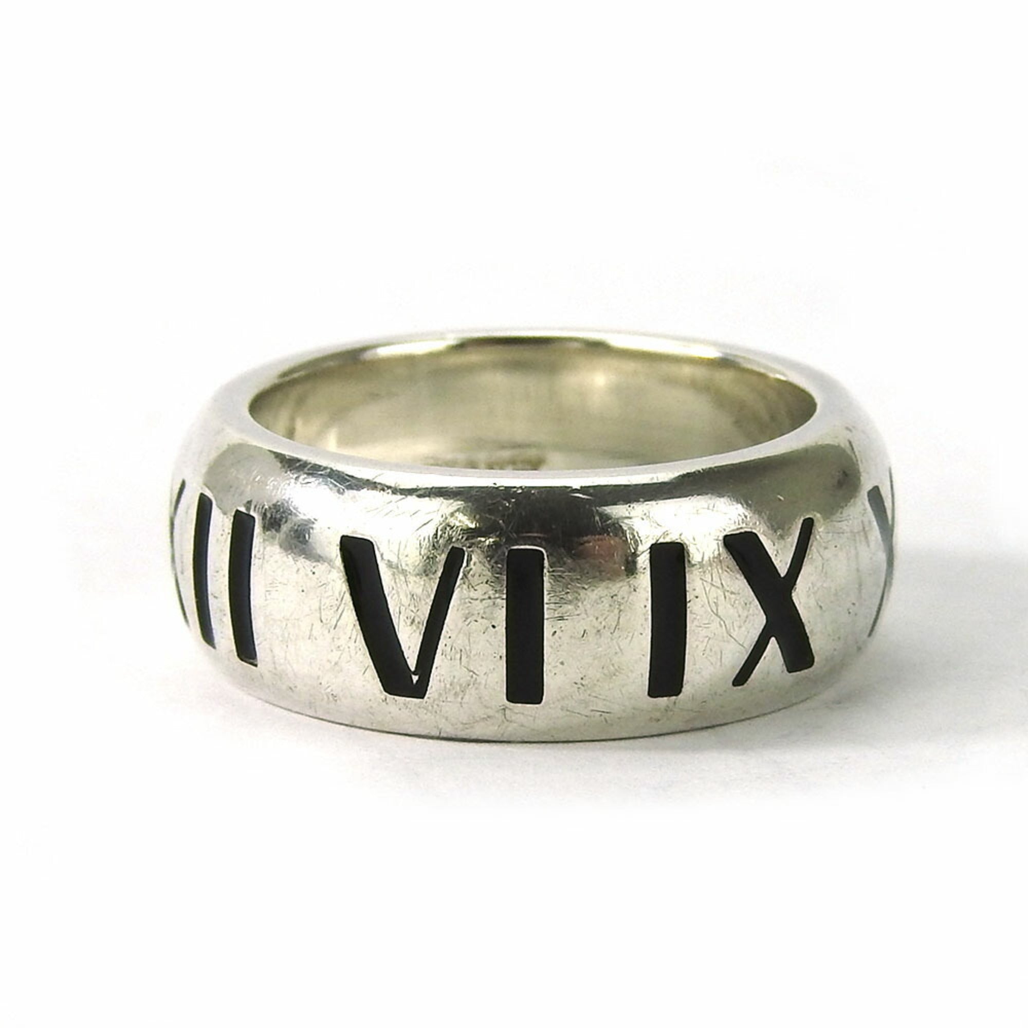 Tiffany Atlas Silver 925 Band Ring (Pre-Owned)