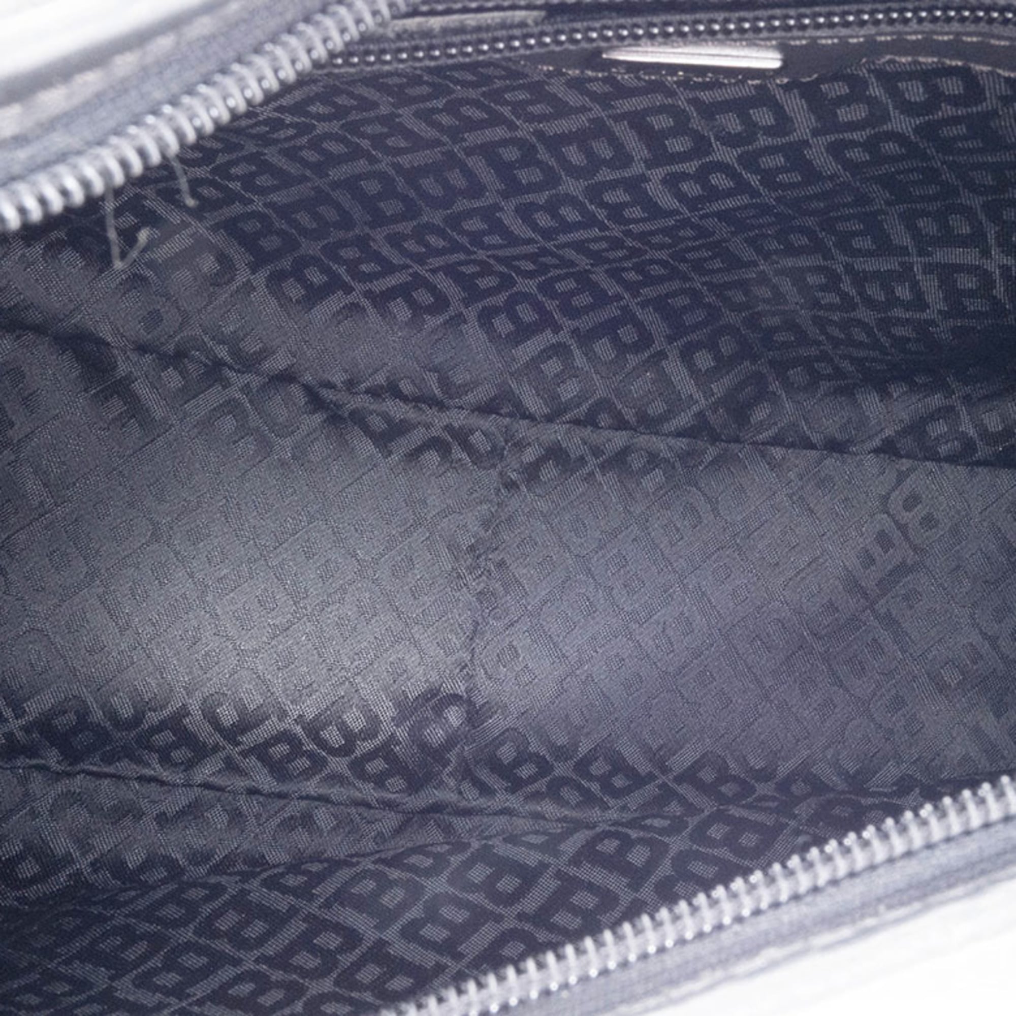 Bally Black Nylon Leather Shoulder Bag (Pre-Owned)