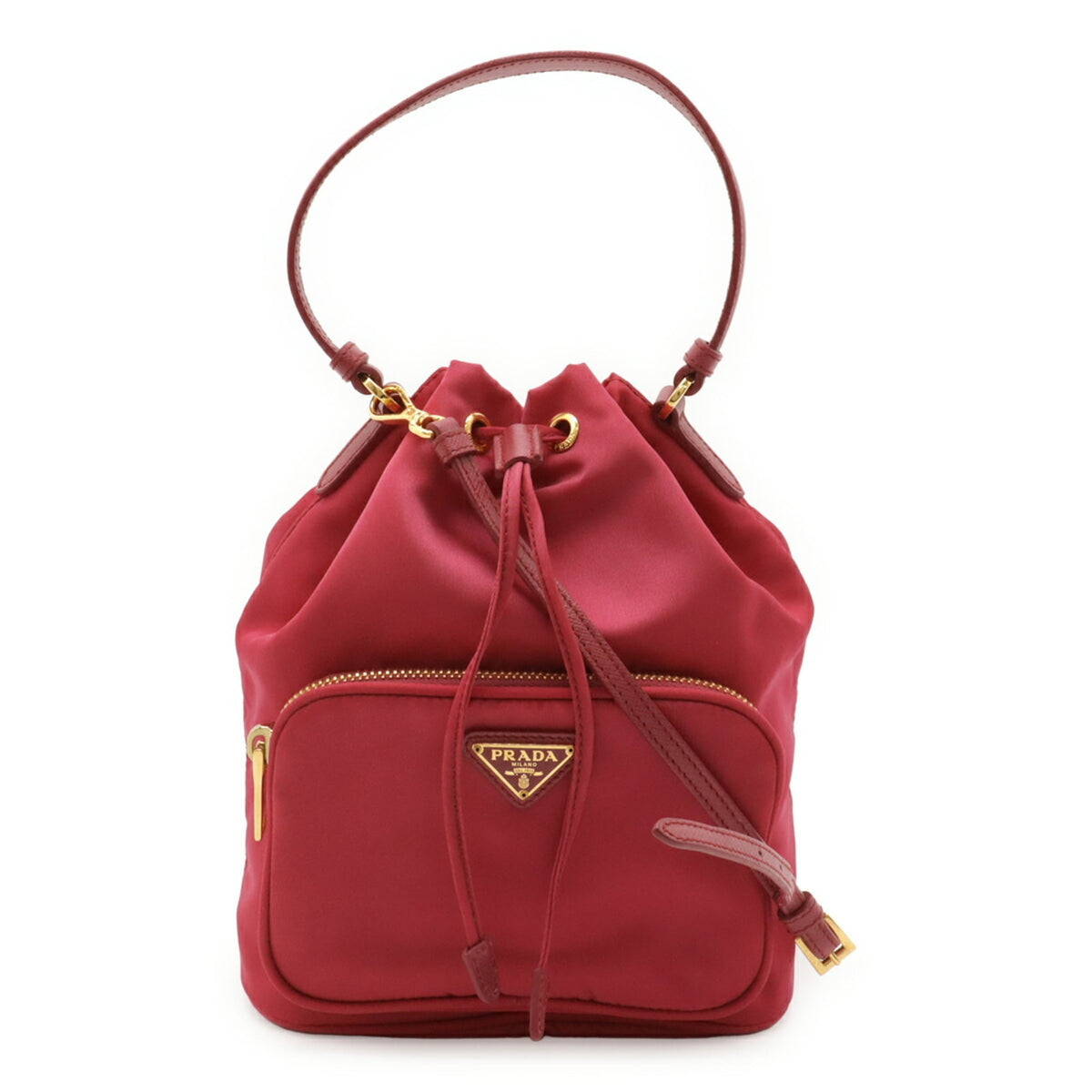 Prada Pink Nylon Handbag Shoulder Bag (Pre-Owned)