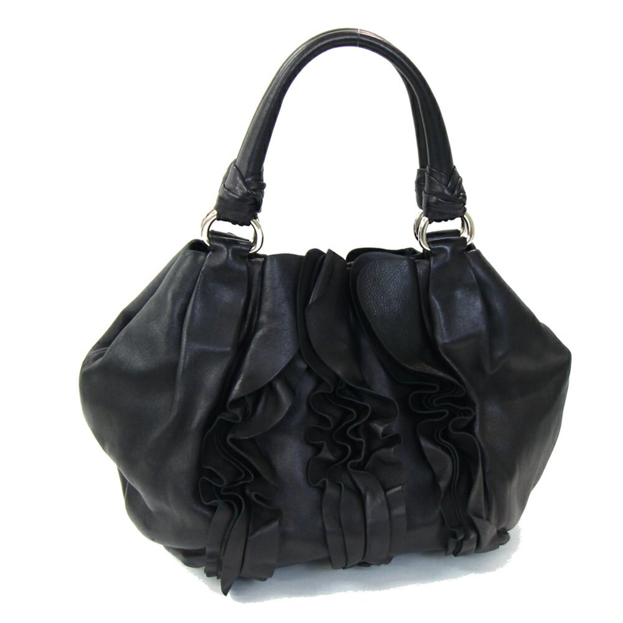 Prada Black Nero Leather Handbag (Pre-Owned)