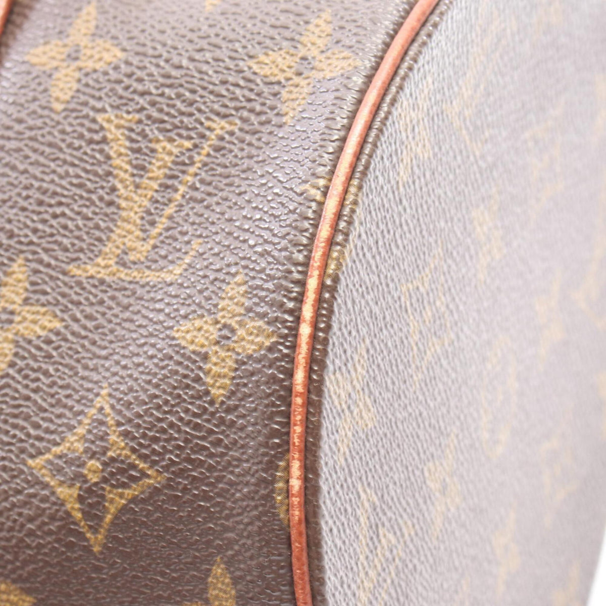 Louis Vuitton Brown Pvc Leather Handbag Pouch (Pre-Owned)