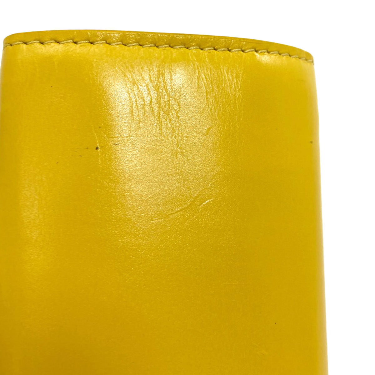 Balenciaga Yellow Leather Wallet (Tri-Fold) (Pre-Owned)
