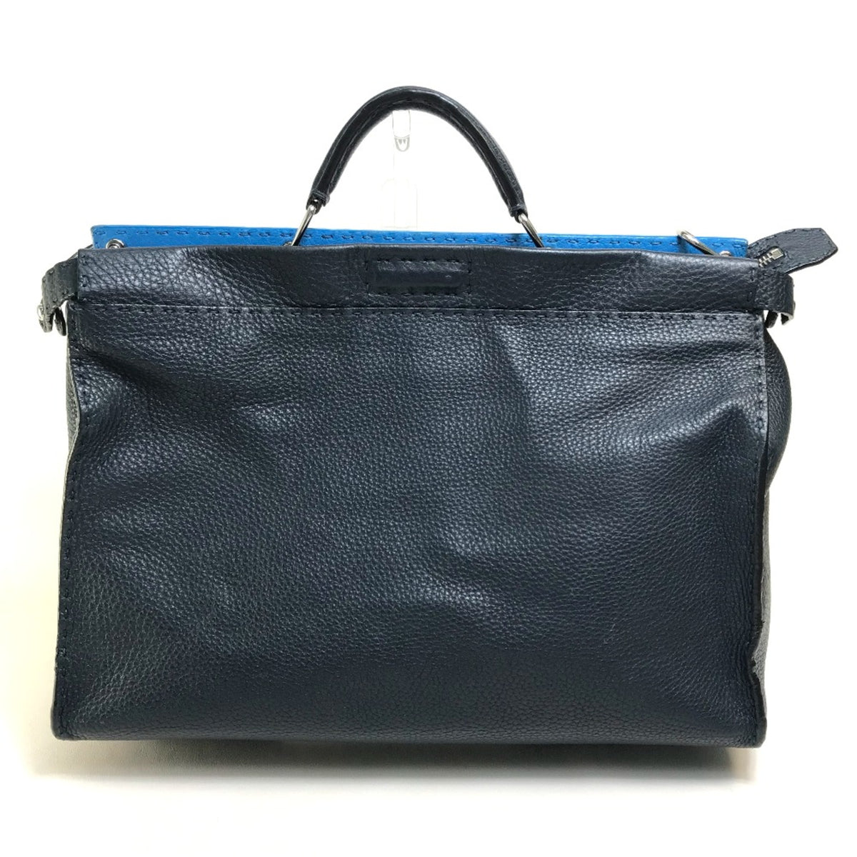 Fendi Navy Leather Briefcase (Pre-Owned)