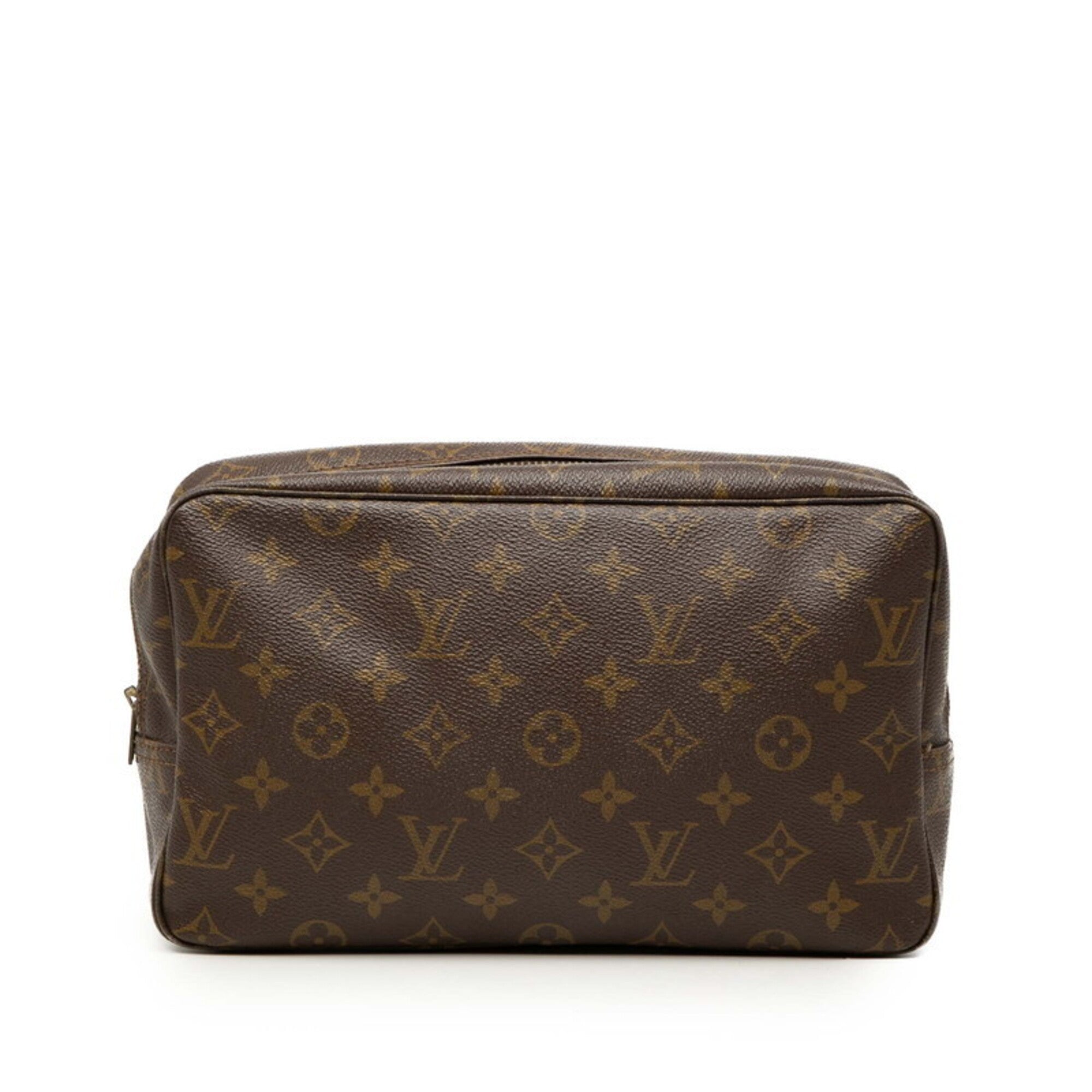 Louis Vuitton Brown Pvc Leather Clutch Bag (Pre-Owned)