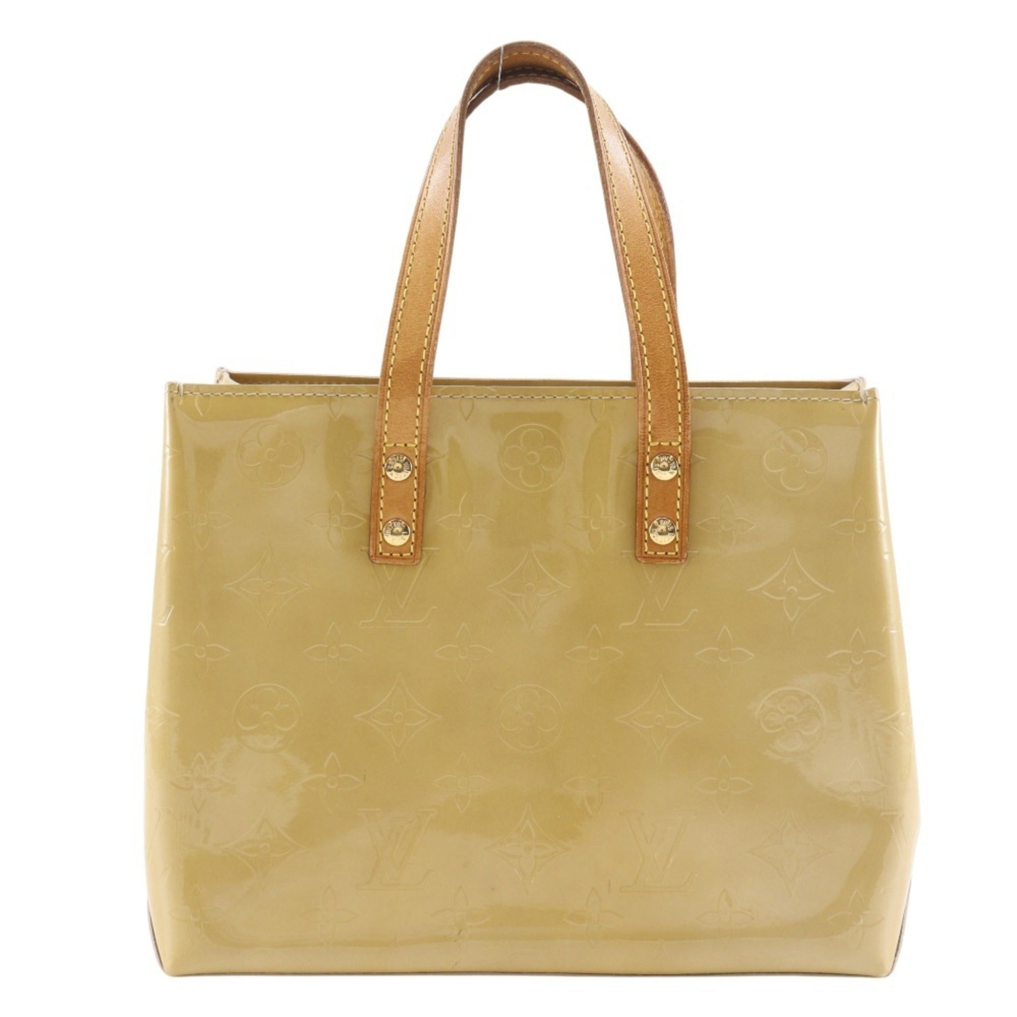 Louis Vuitton Beige Monogram Vernis Handbag (Pre-Owned)