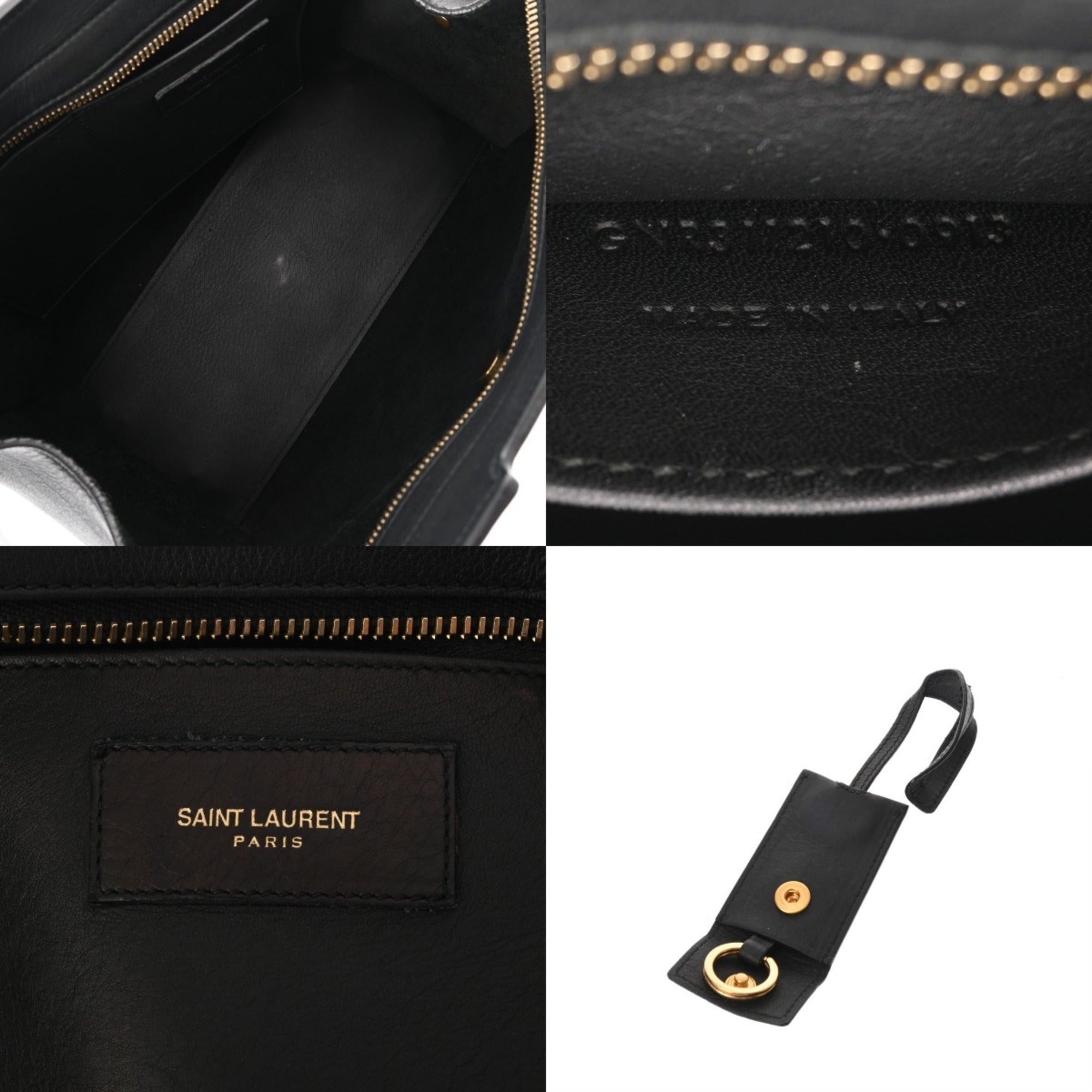 Saint Laurent Black Leather Handbag (Pre-Owned)