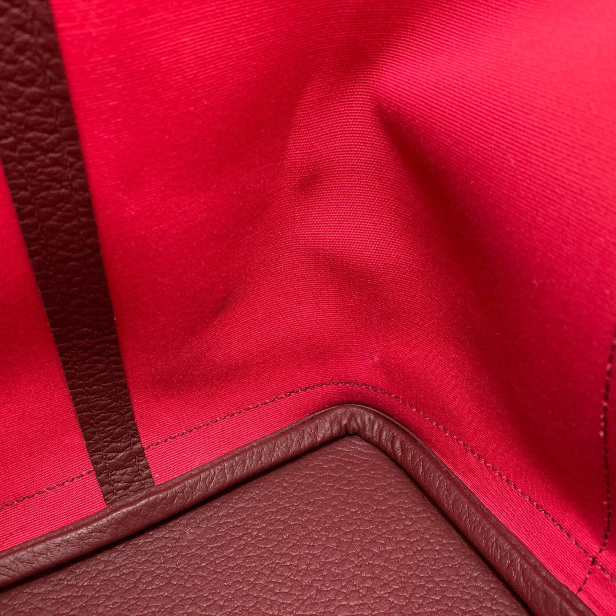 Hermes Pink Toile Officier Handbag (Pre-Owned)