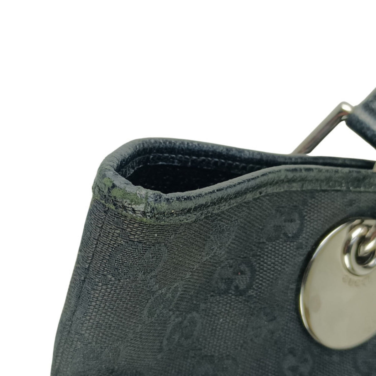 Gucci Gg Canvas Black Gg Canvas Tote Bag (Pre-Owned)