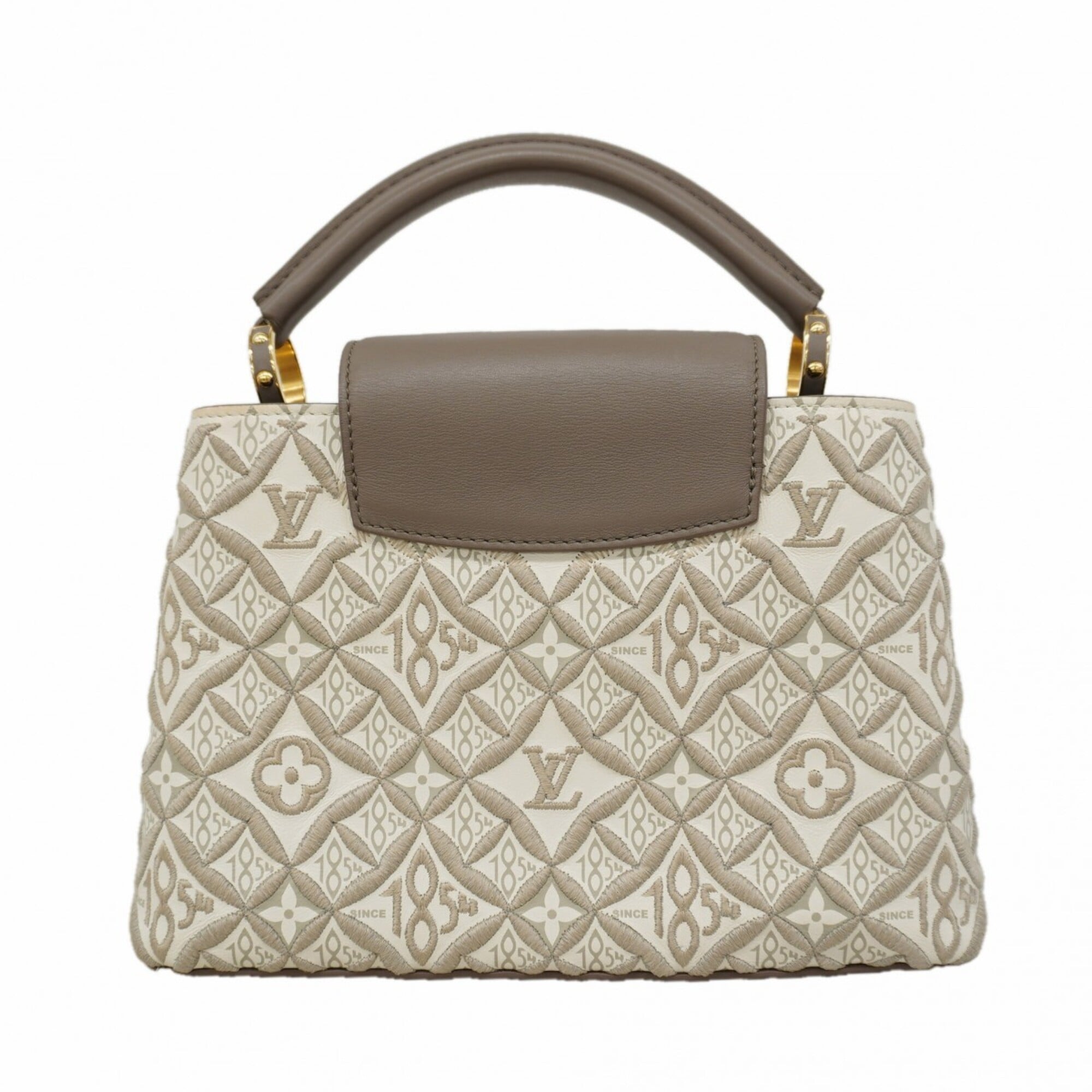 Louis Vuitton Taupe Handbag (Pre-Owned)
