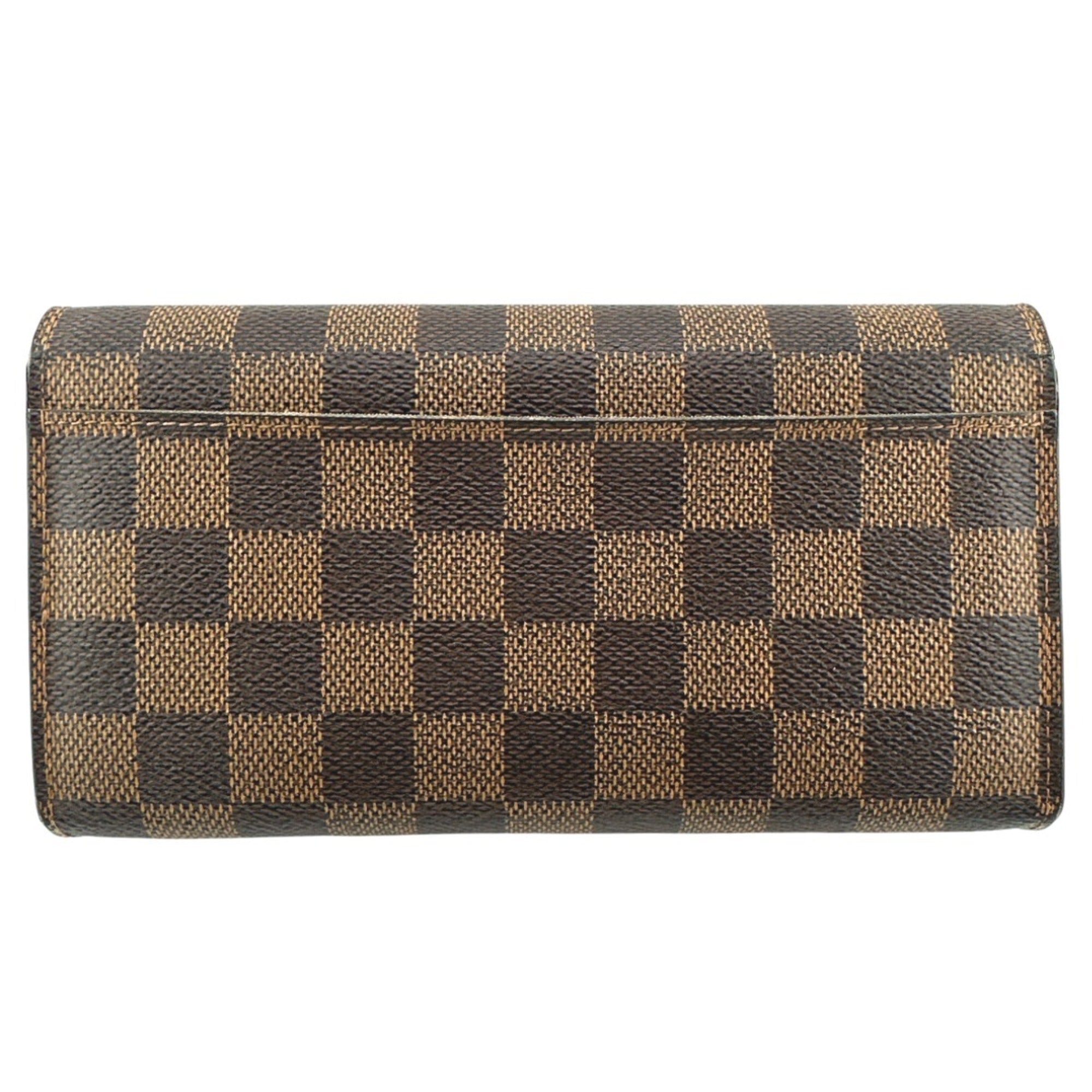 Louis Vuitton Brown Damier Canvas Long Wallet (Tri-Fold) (Pre-Owned)