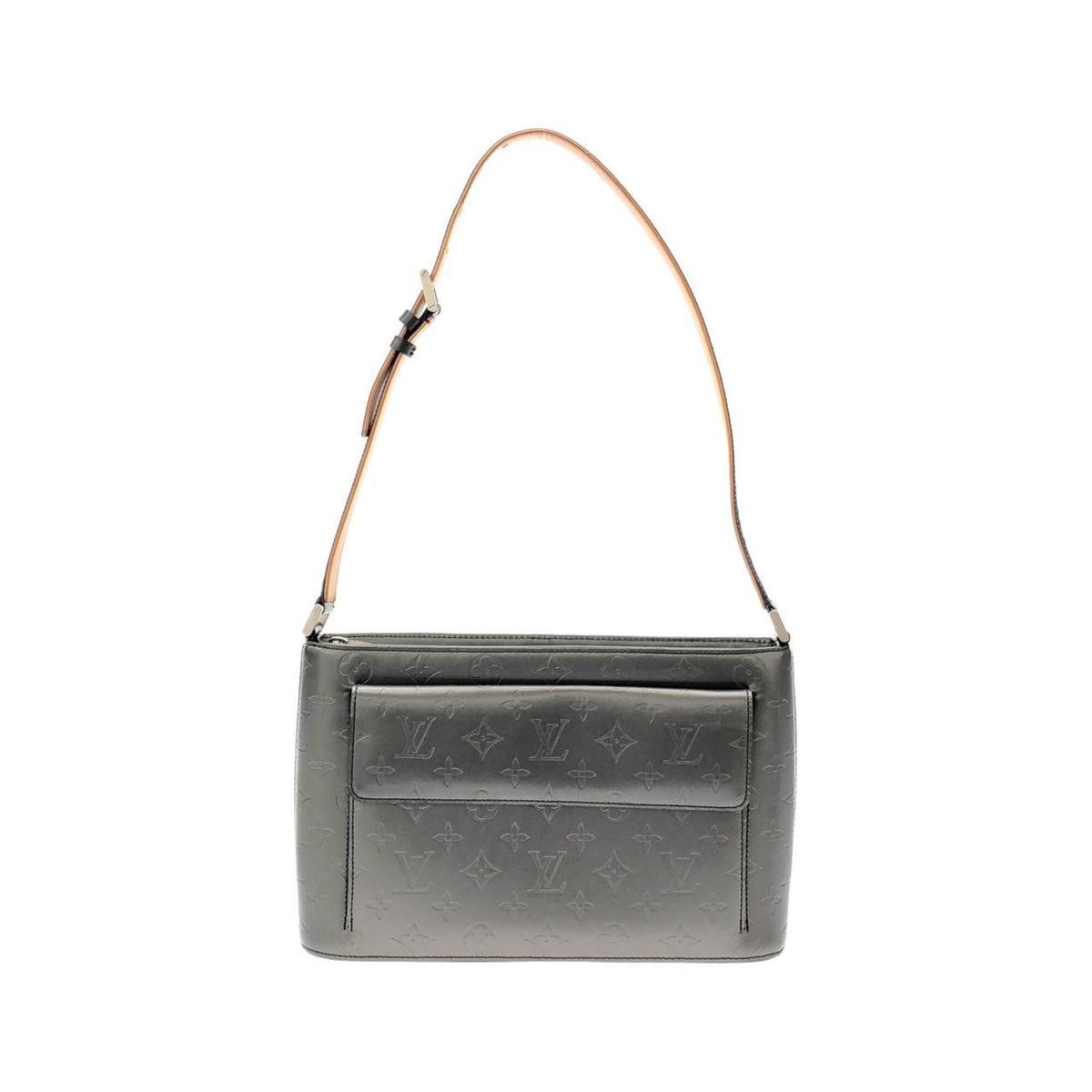 Louis Vuitton Monogram Mat Black Leather Shoulder Bag (Pre-Owned)