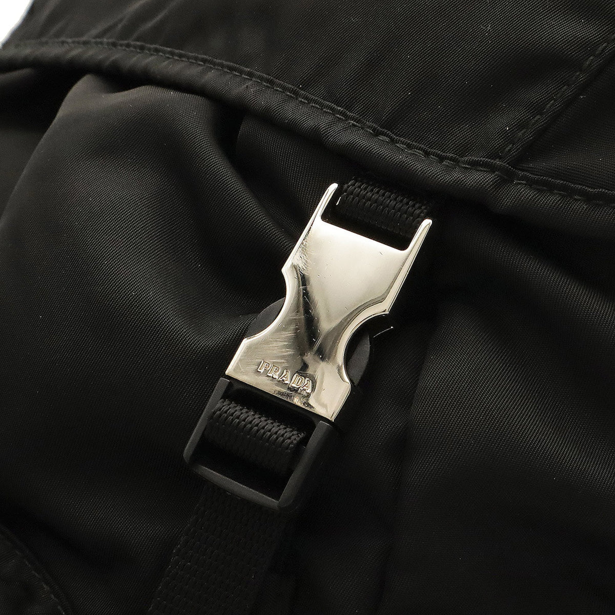 Prada Black Nero Nylon Backpack Shoulder Bag (Pre-Owned)
