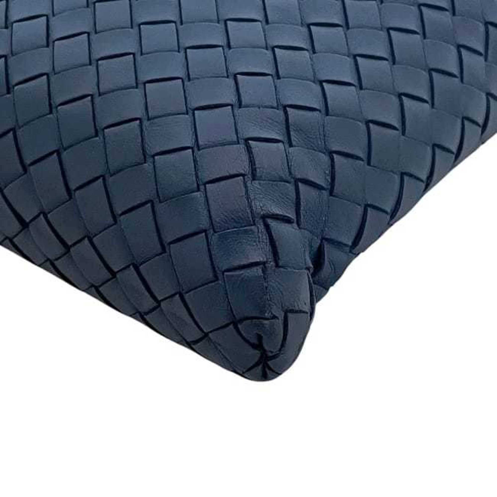 Bottega Veneta Blue Intrecciato Shoulder Bag (Pre-Owned)