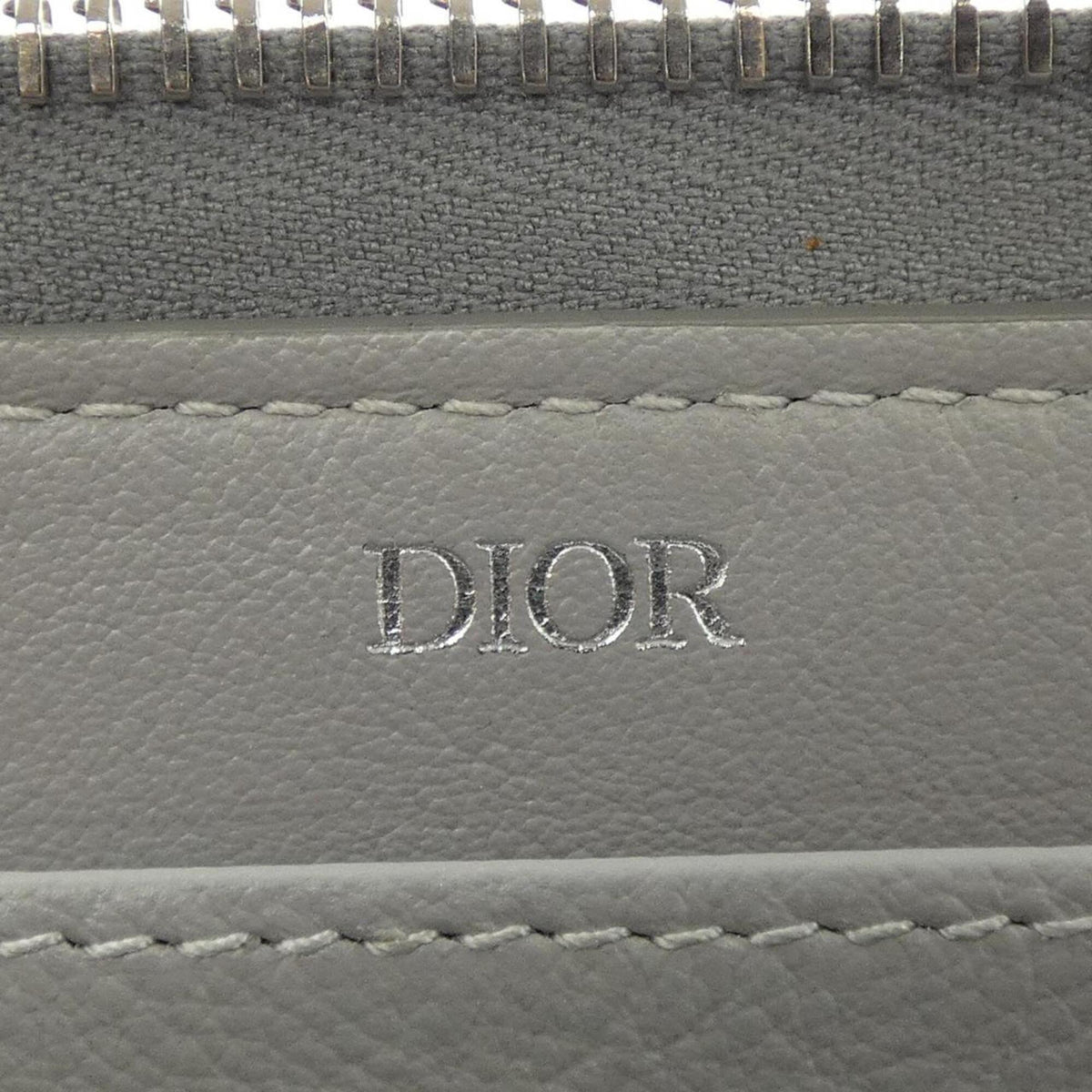 Christian Dior Gray Long Wallet (Bi-Fold) (Pre-Owned)