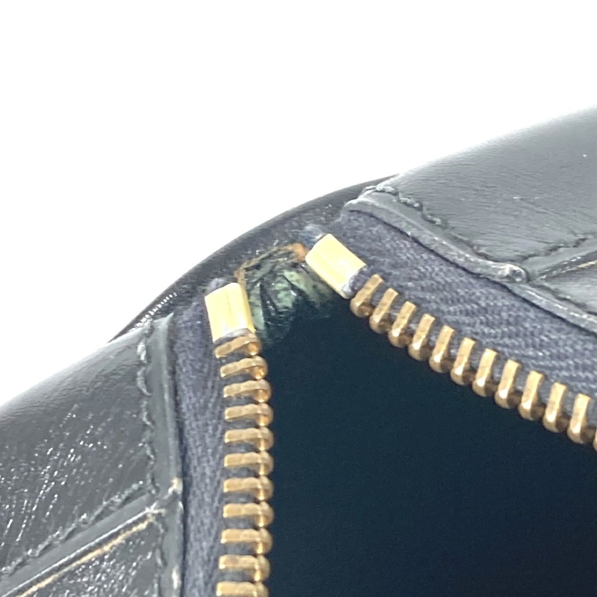 Hermes Black Leather Boston Bag Handbag (Pre-Owned)