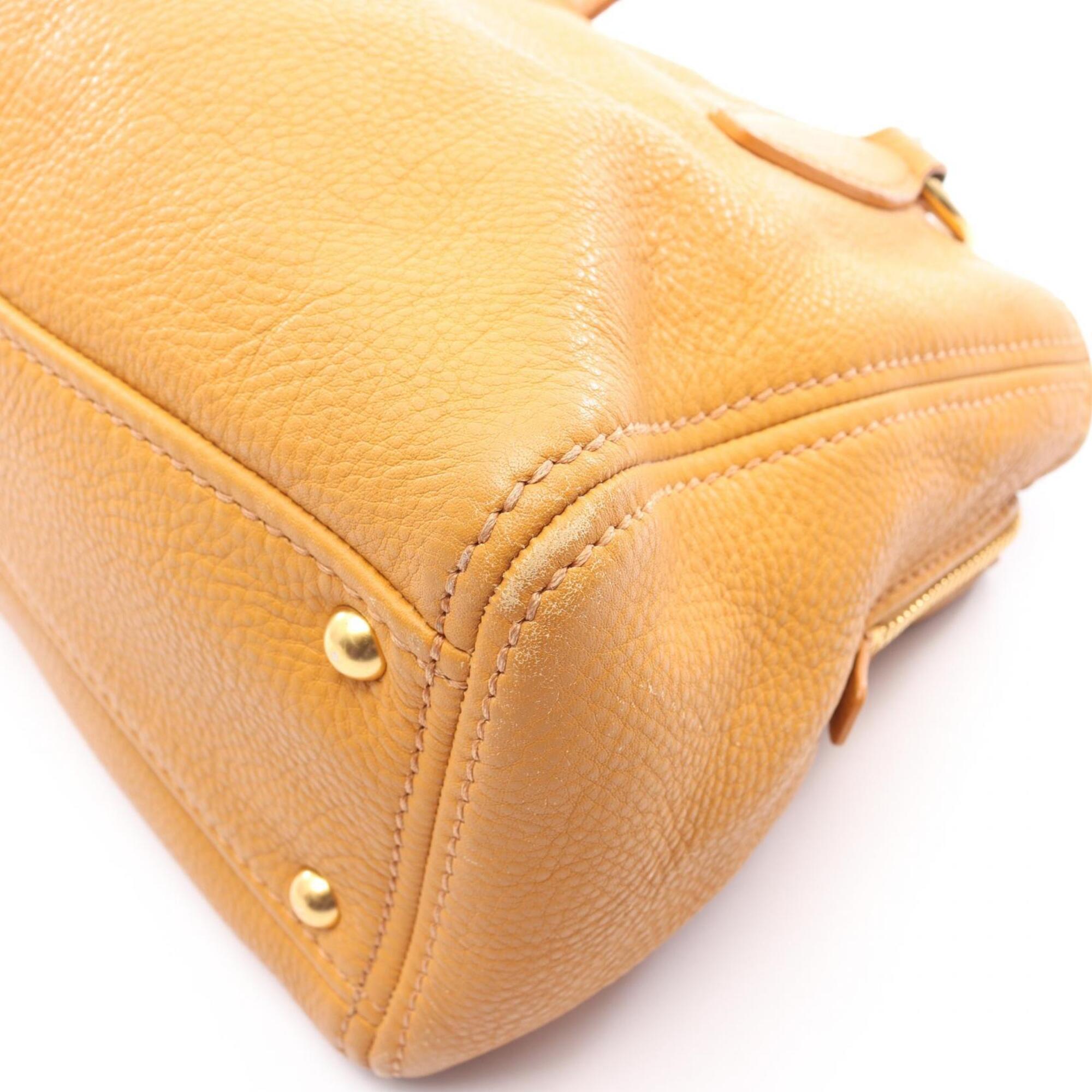 Miu Miu Yellow Leather Handbag (Pre-Owned)