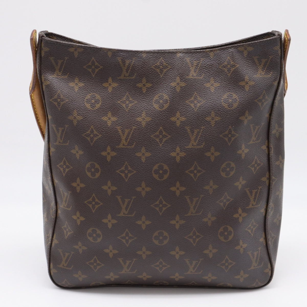 Louis Vuitton Beige Brown Galle Monogram Coated Canvas Leather Handbag (Pre-Owned)