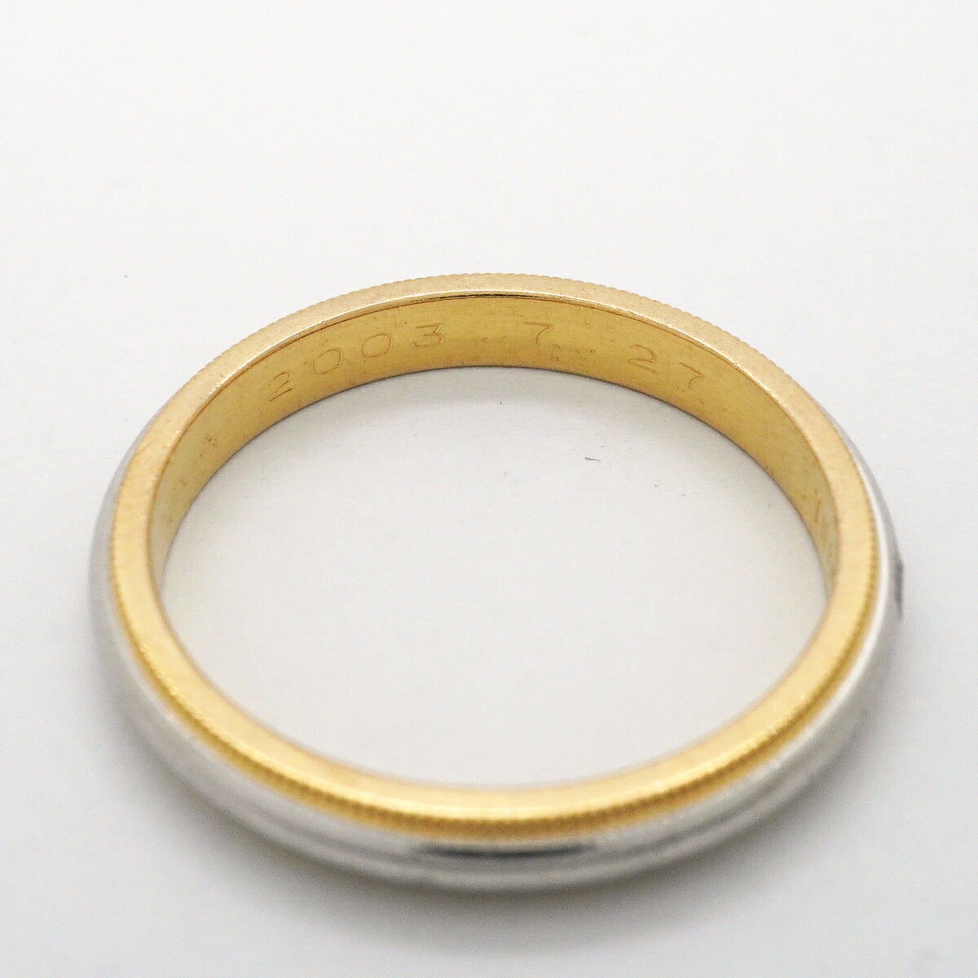Tiffany Yellow Gold (18K) Platinum 950 Band Ring (Pre-Owned)