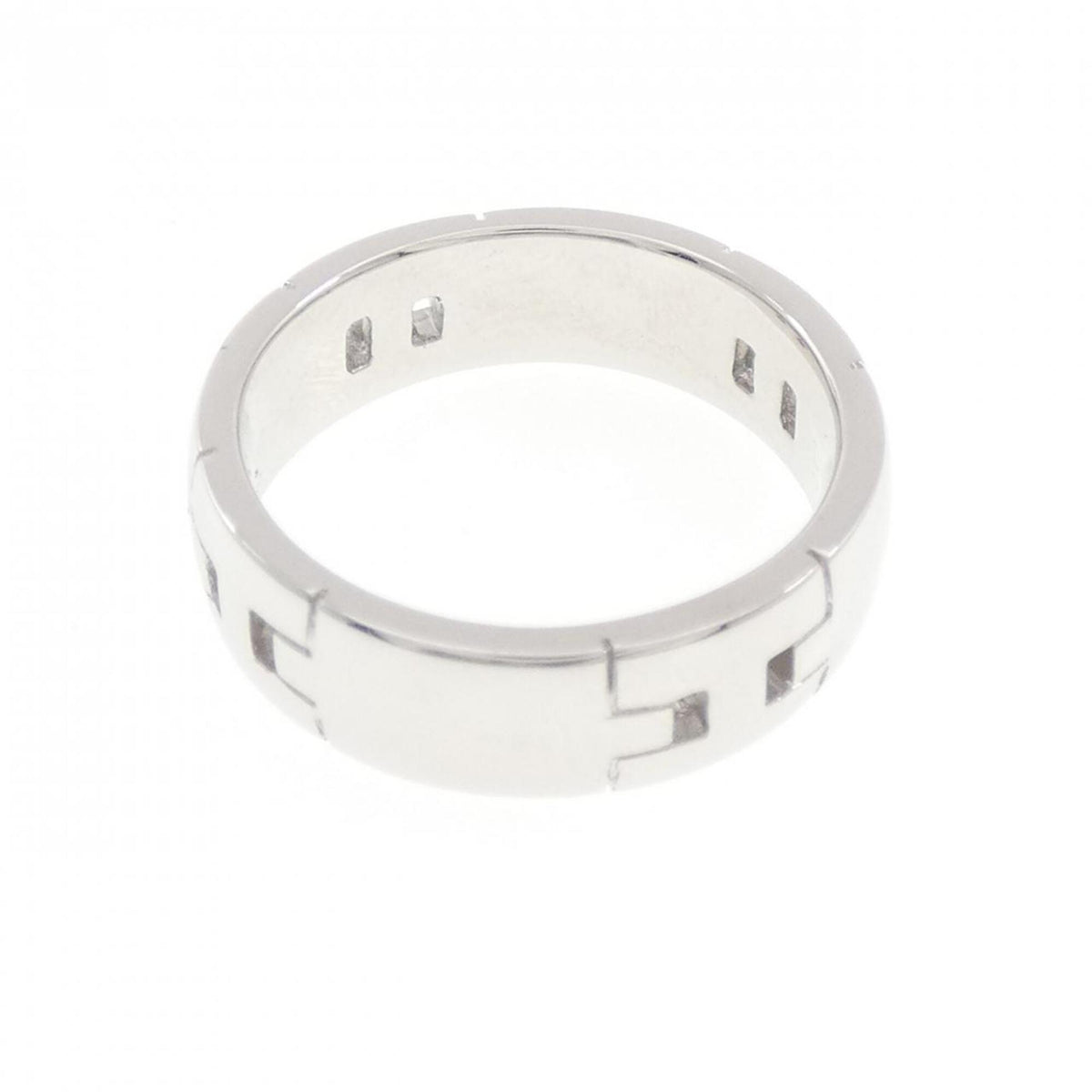 Hermes White Gold (18K) Band Ring (Pre-Owned)