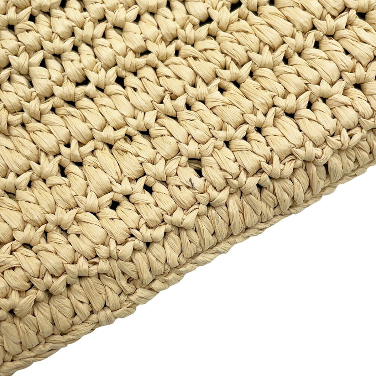 Yves Saint Laurent Beige Raffia Crossbody Bag Handbag Shoulder Bag (Pre-Owned)