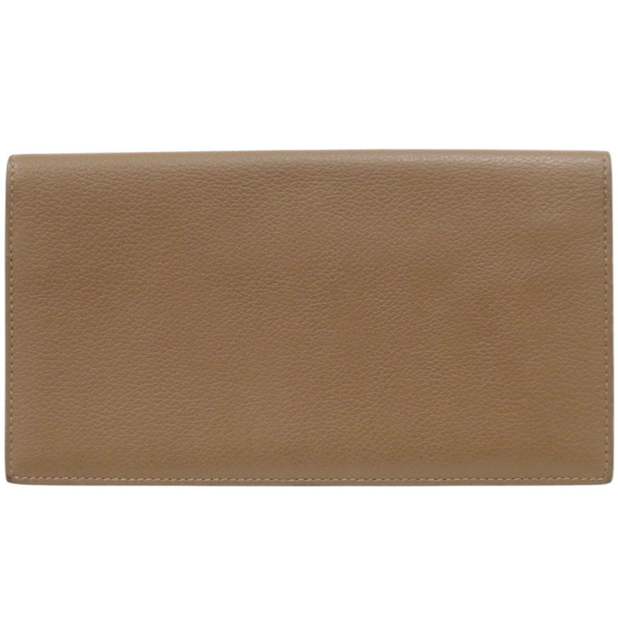 Hermes Brown Leather Long Wallet (Bi-Fold) (Pre-Owned)