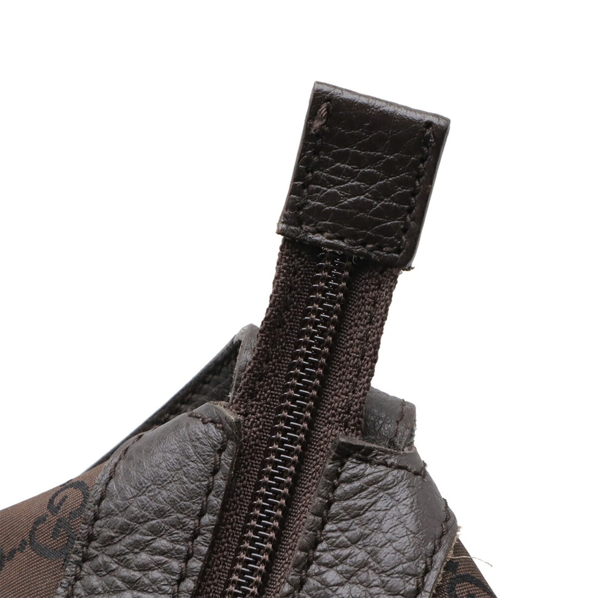 Gucci Brown Nylon Boston Bag Shoulder Bag (Pre-Owned)