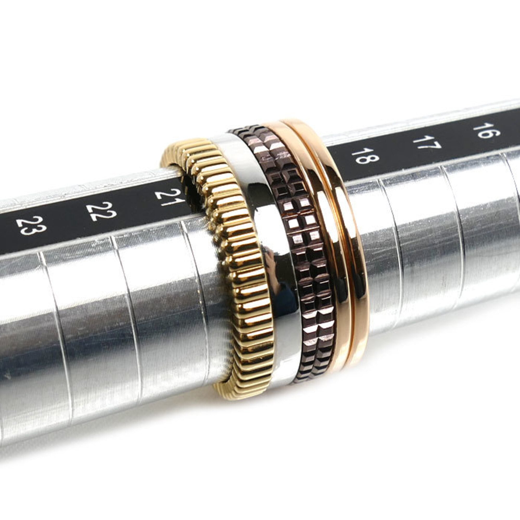 Boucheron Yellow Gold (18K) Pink Gold (18K) White Gold (18K) Band Ring (Pre-Owned)