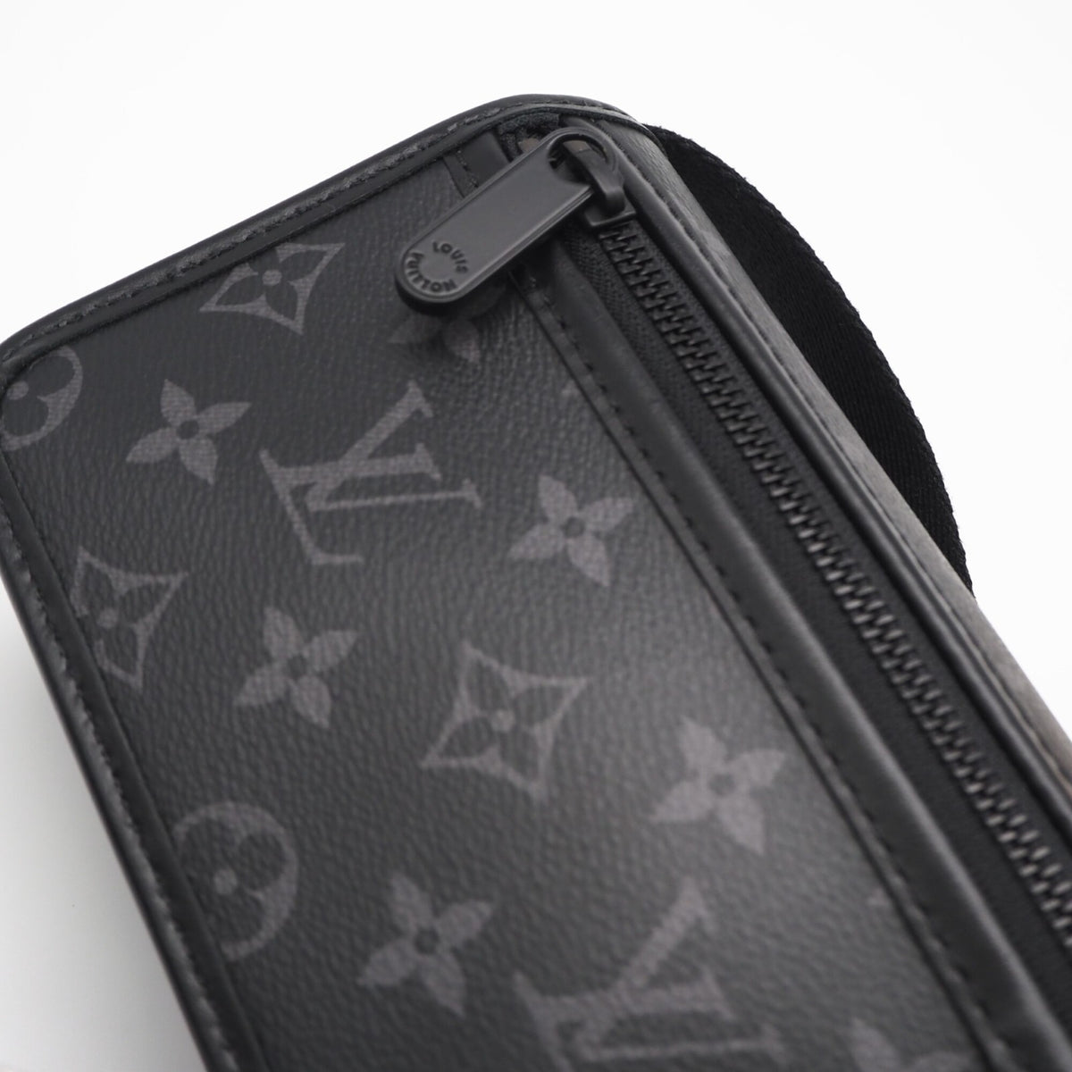 Louis Vuitton Monogram Eclipse Black Gray Coated Canvas Leather Shoulder Bag (Pre-Owned)