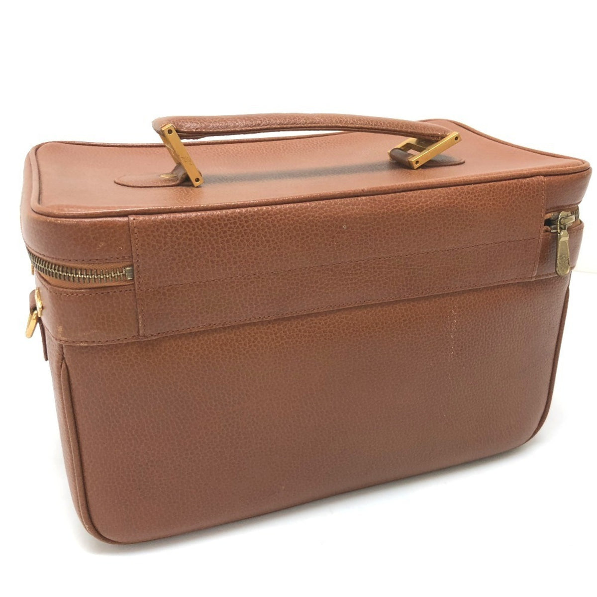 Mcm Brown Leather Handbag Shoulder Bag Vanity Bag (Pre-Owned)