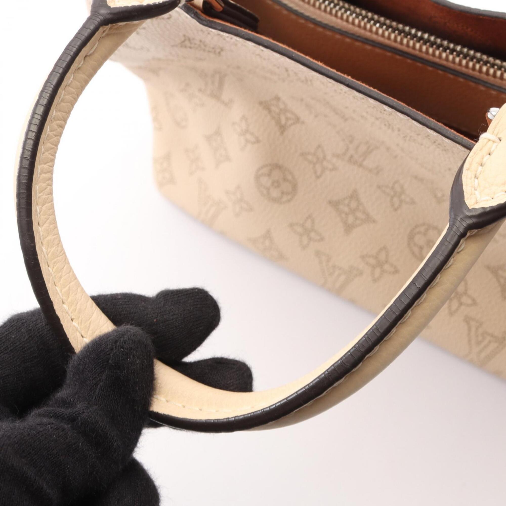 Louis Vuitton Beige Mahina Leather Handbag (Pre-Owned)